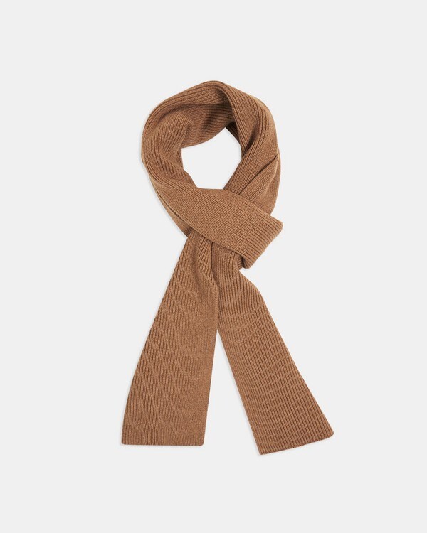 Camden Scarf in Ribbed Cashmere