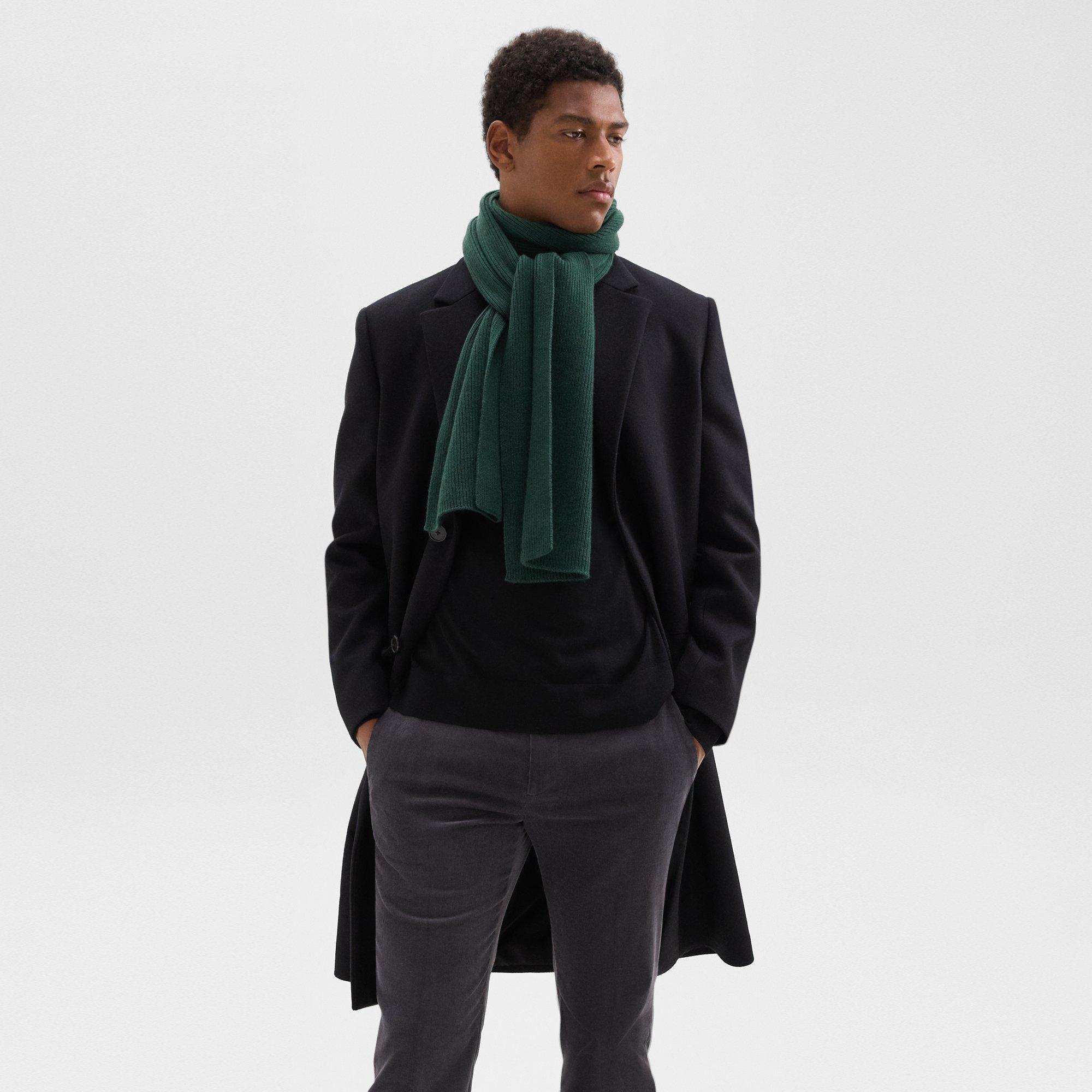 Camden Scarf in Ribbed Cashmere