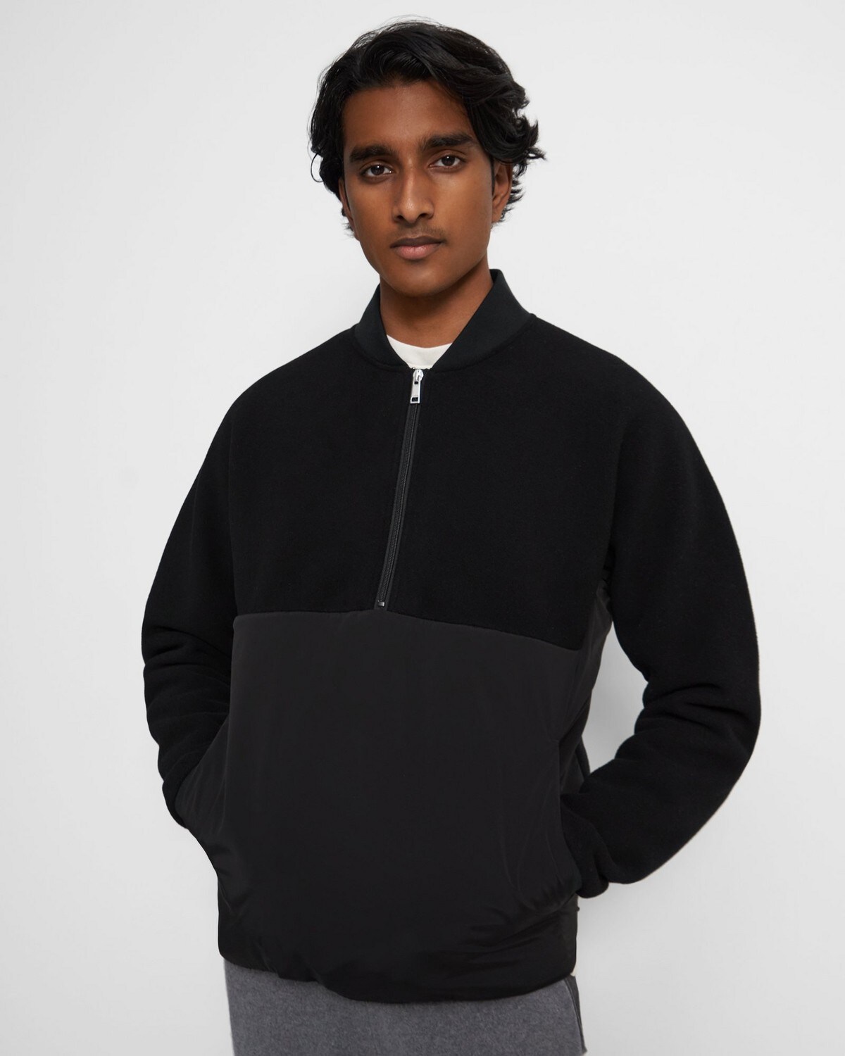 Half-Zip Jacket in Recycled Fleece