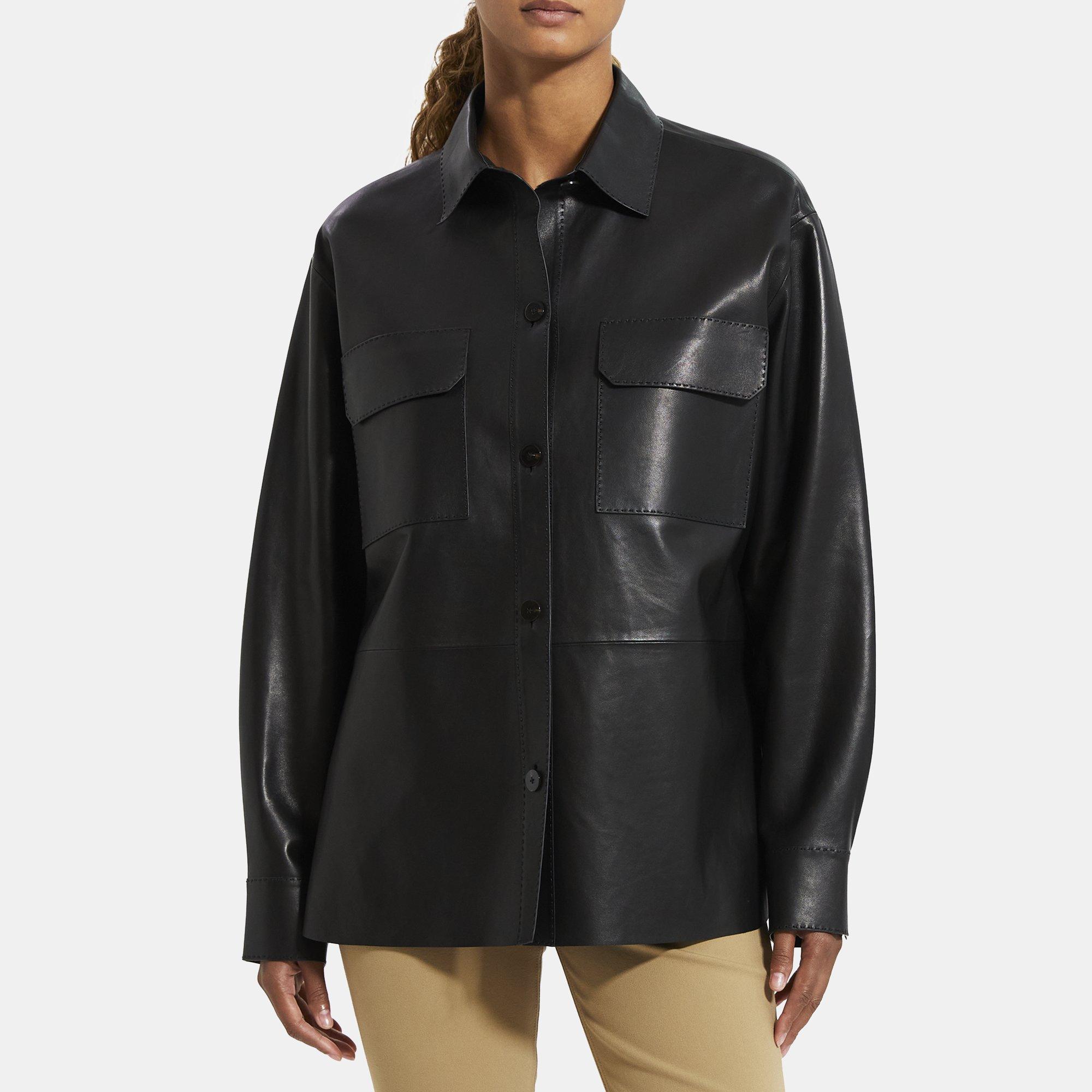 Theory Leather Top | brebdude.com