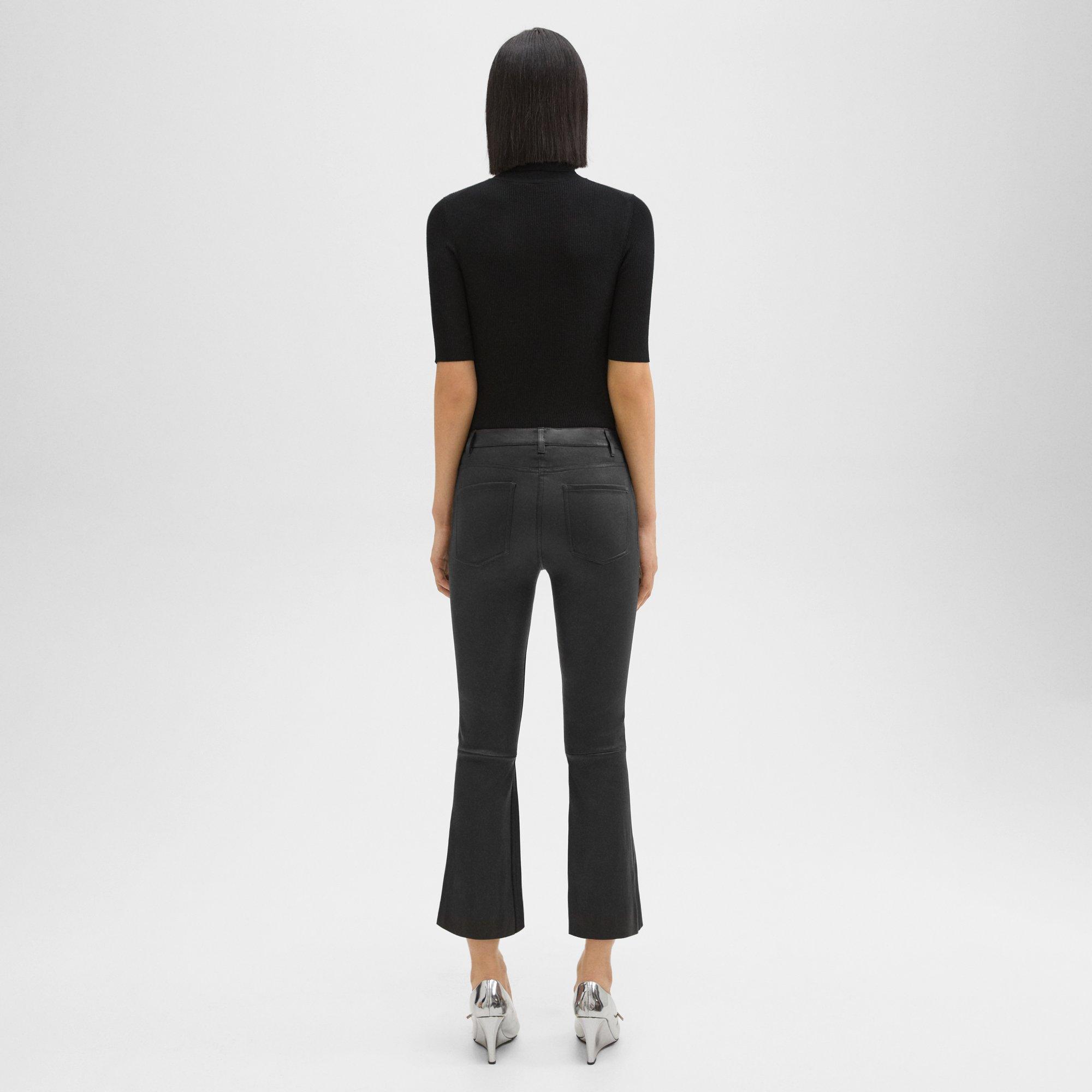 5-Pocket Flare Pant in Leather