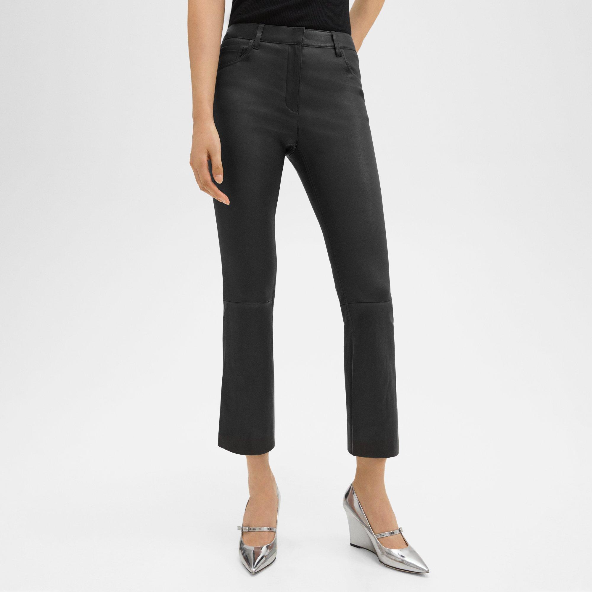 5-Pocket Flare Pant in Leather