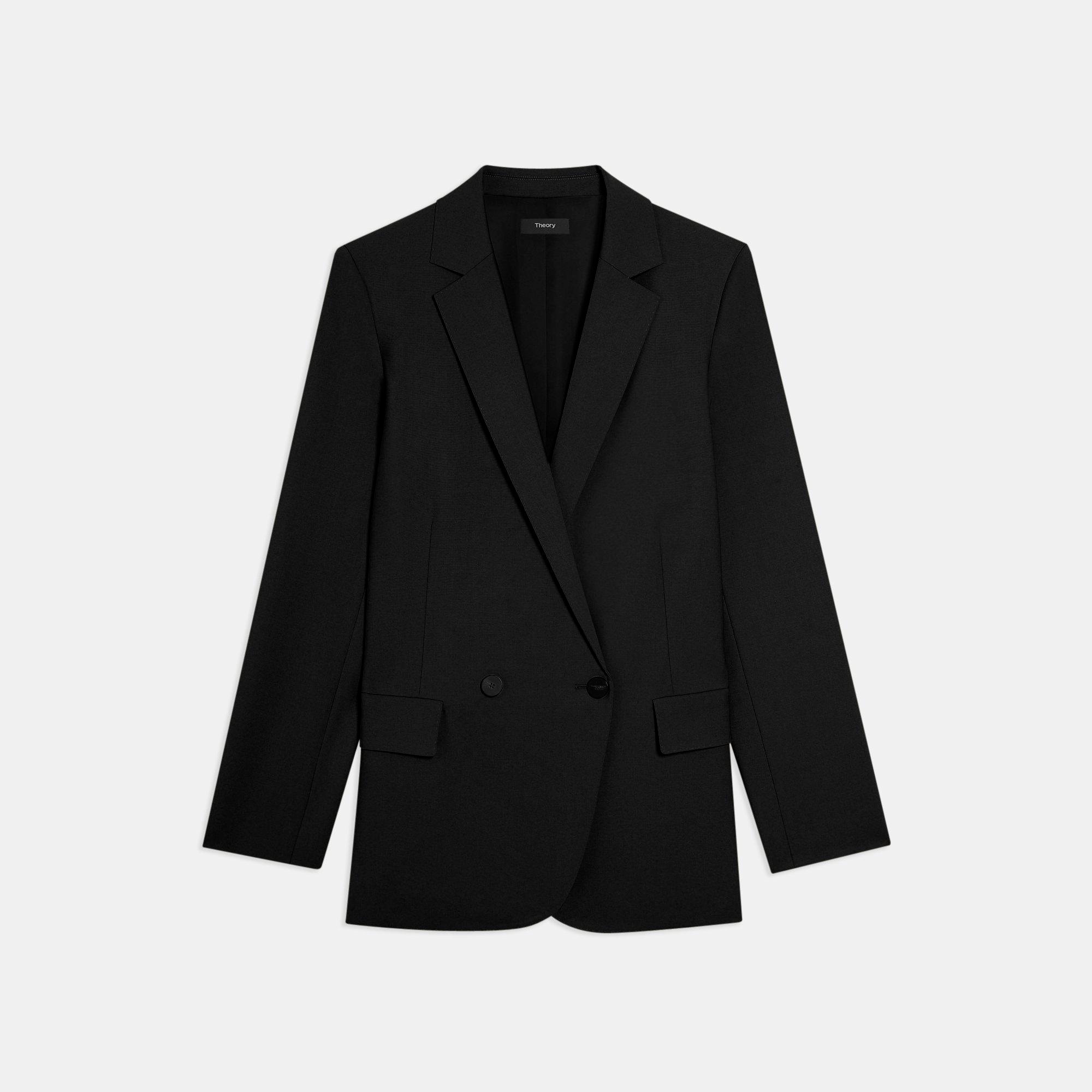 Blazer Boy Oversize en Laine Good Wool