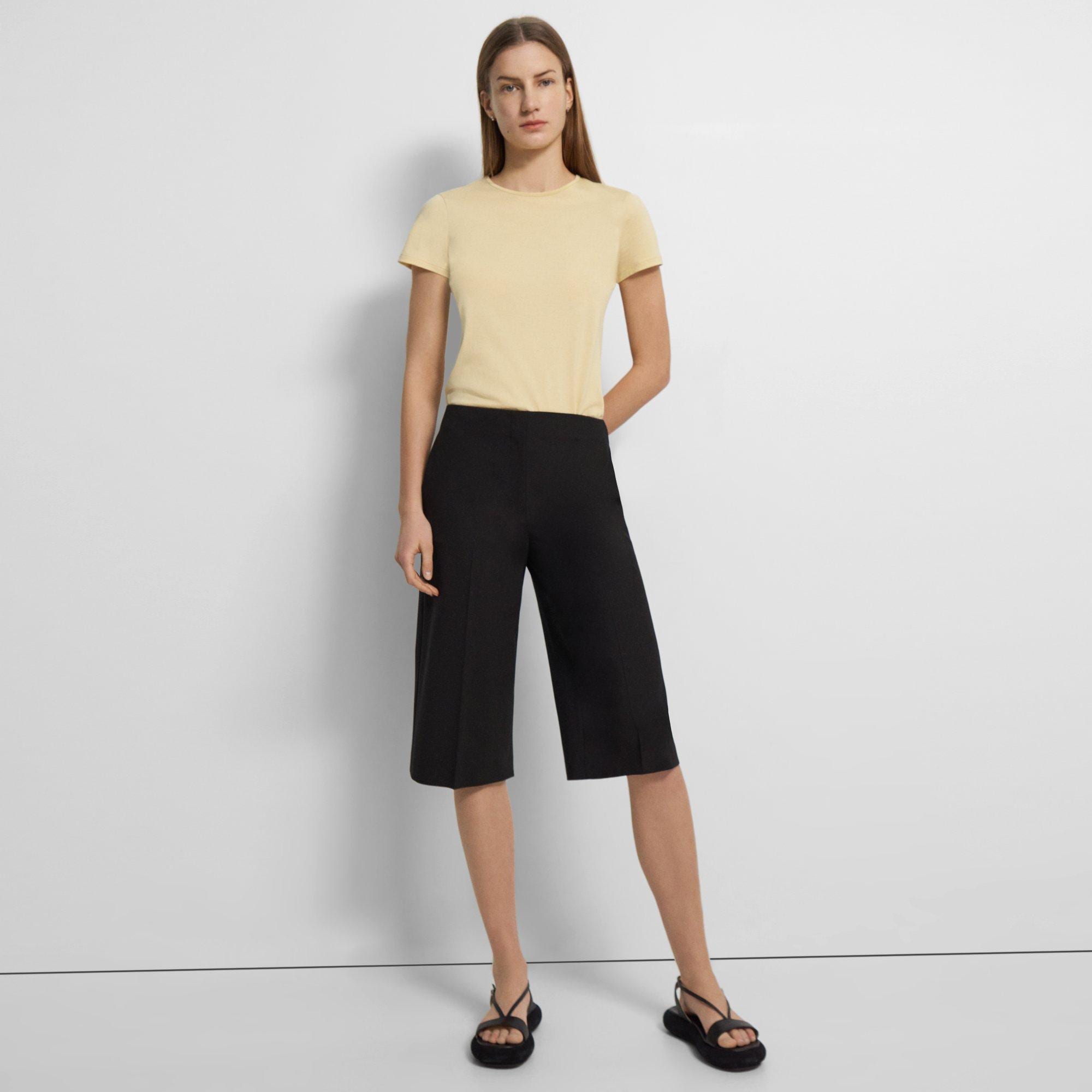 Cropped Culotte in Good Wool