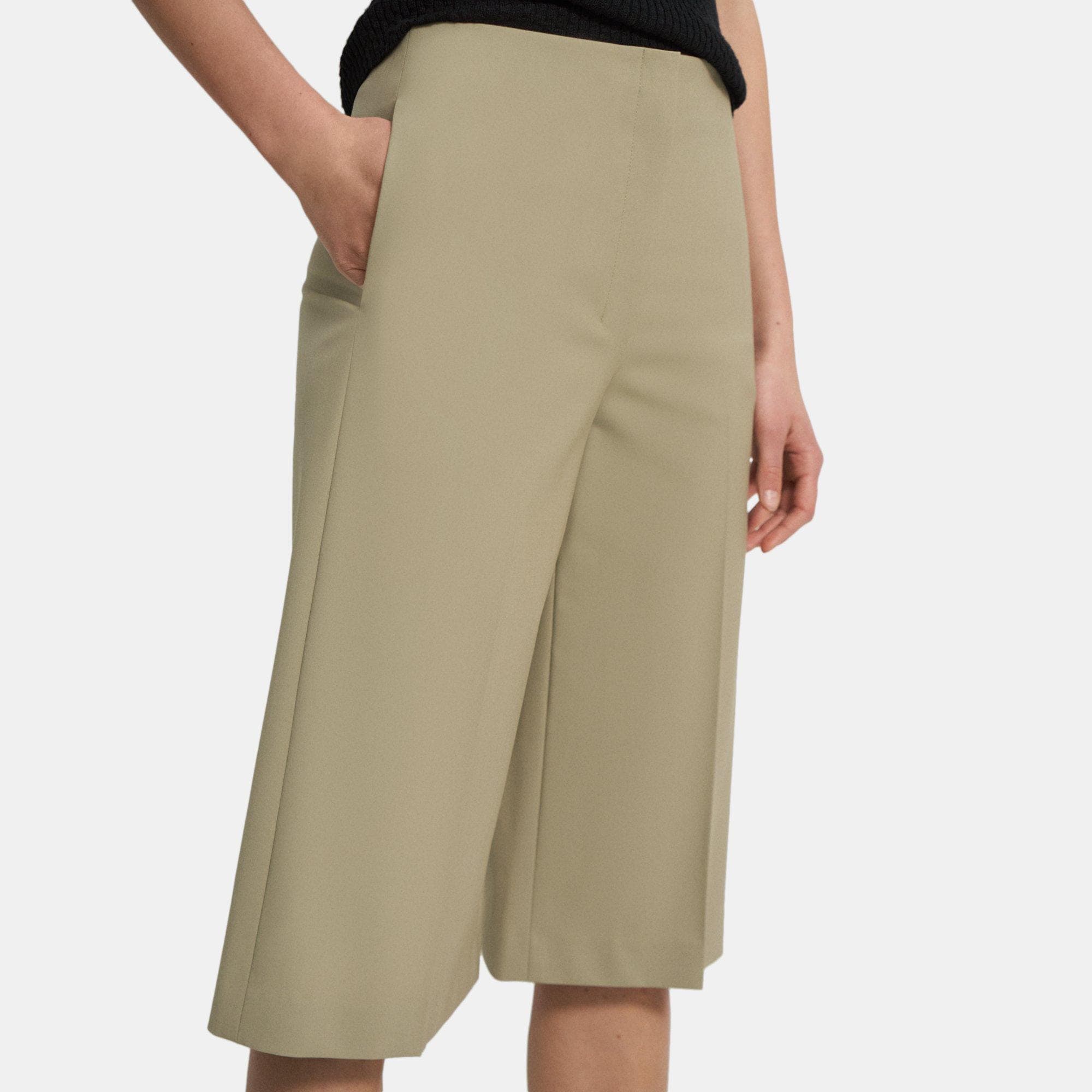 Cropped Culotte in Good Wool