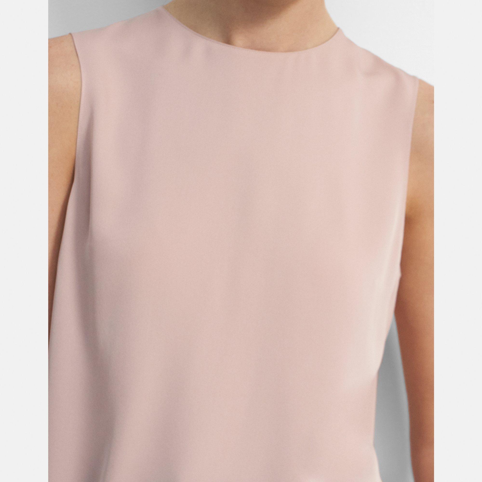 Shell Top in Silk Georgette