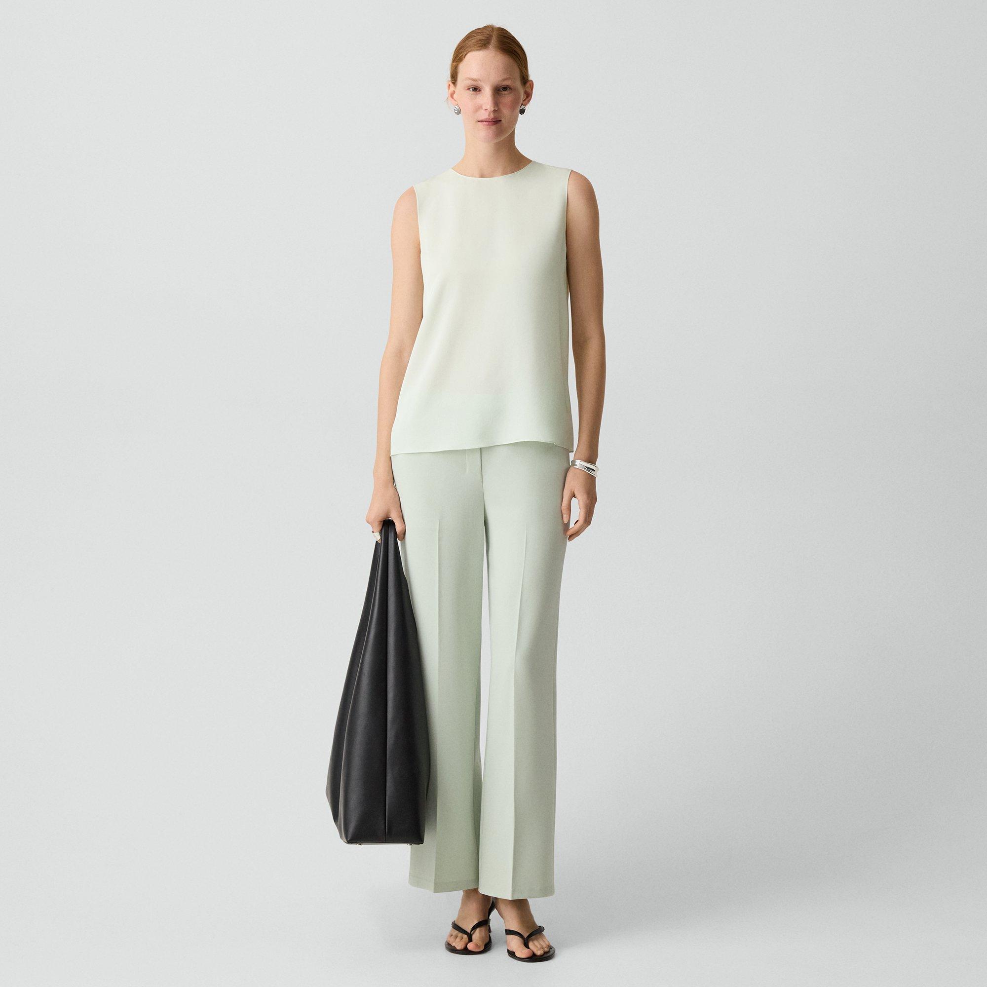 Shell Top in Silk Georgette