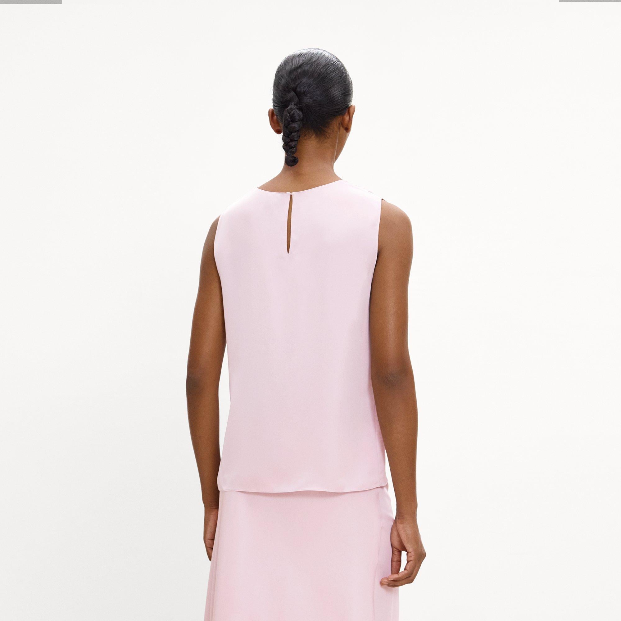 Shell Top in Silk Georgette
