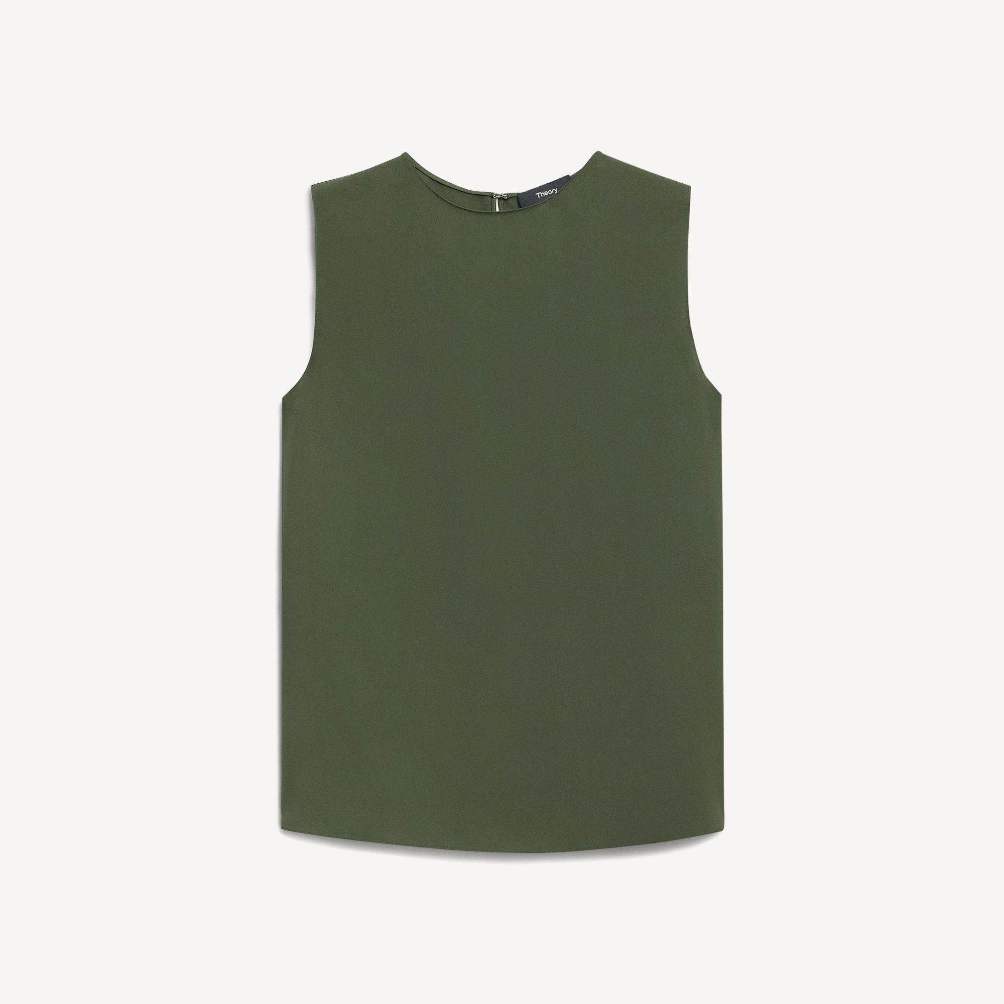 Shell Top in Silk Georgette