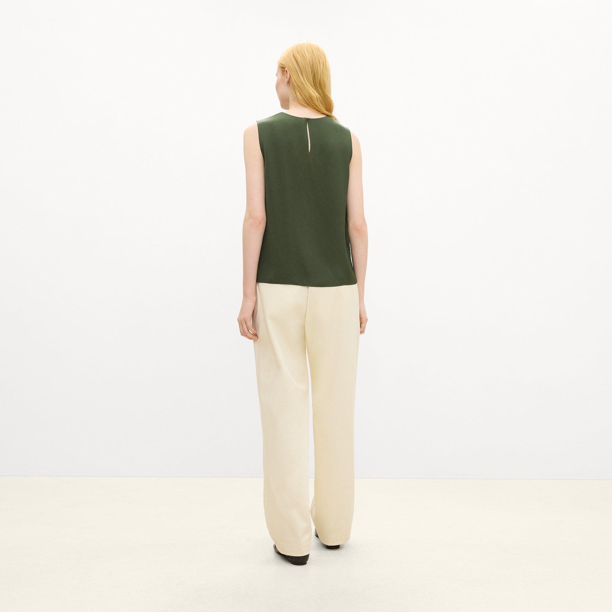 Shell Top in Silk Georgette