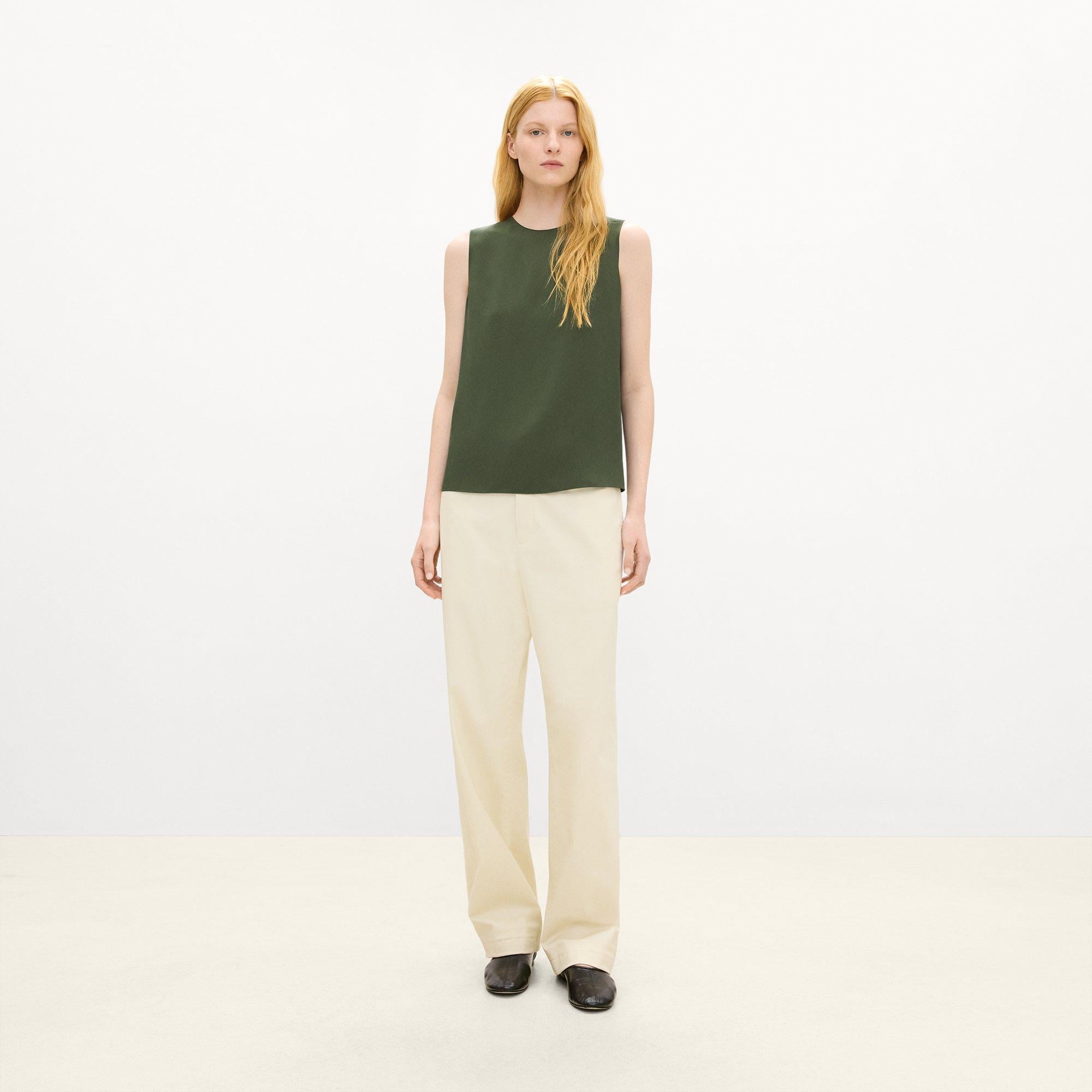 Shell Top in Silk Georgette