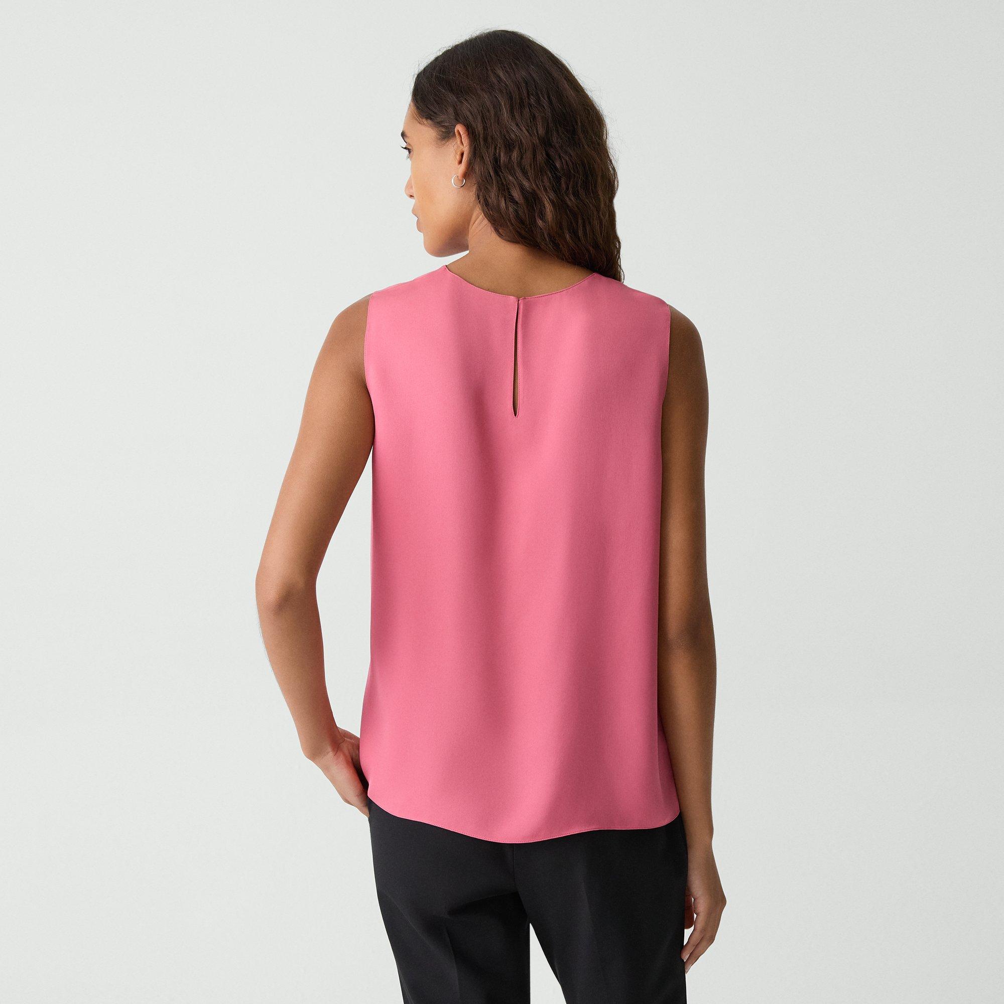 Shell Top in Silk Georgette