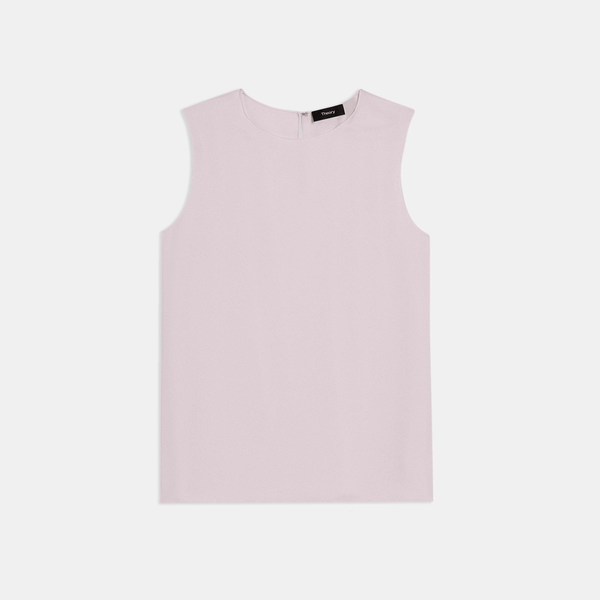 Shell Top in Silk Georgette