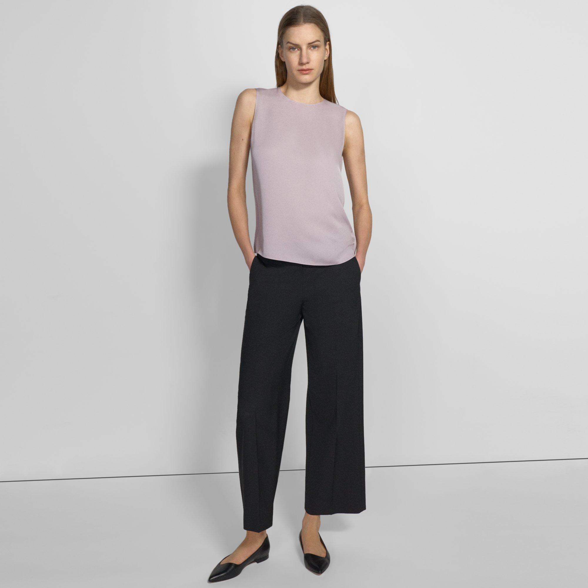 Shell Top in Silk Georgette