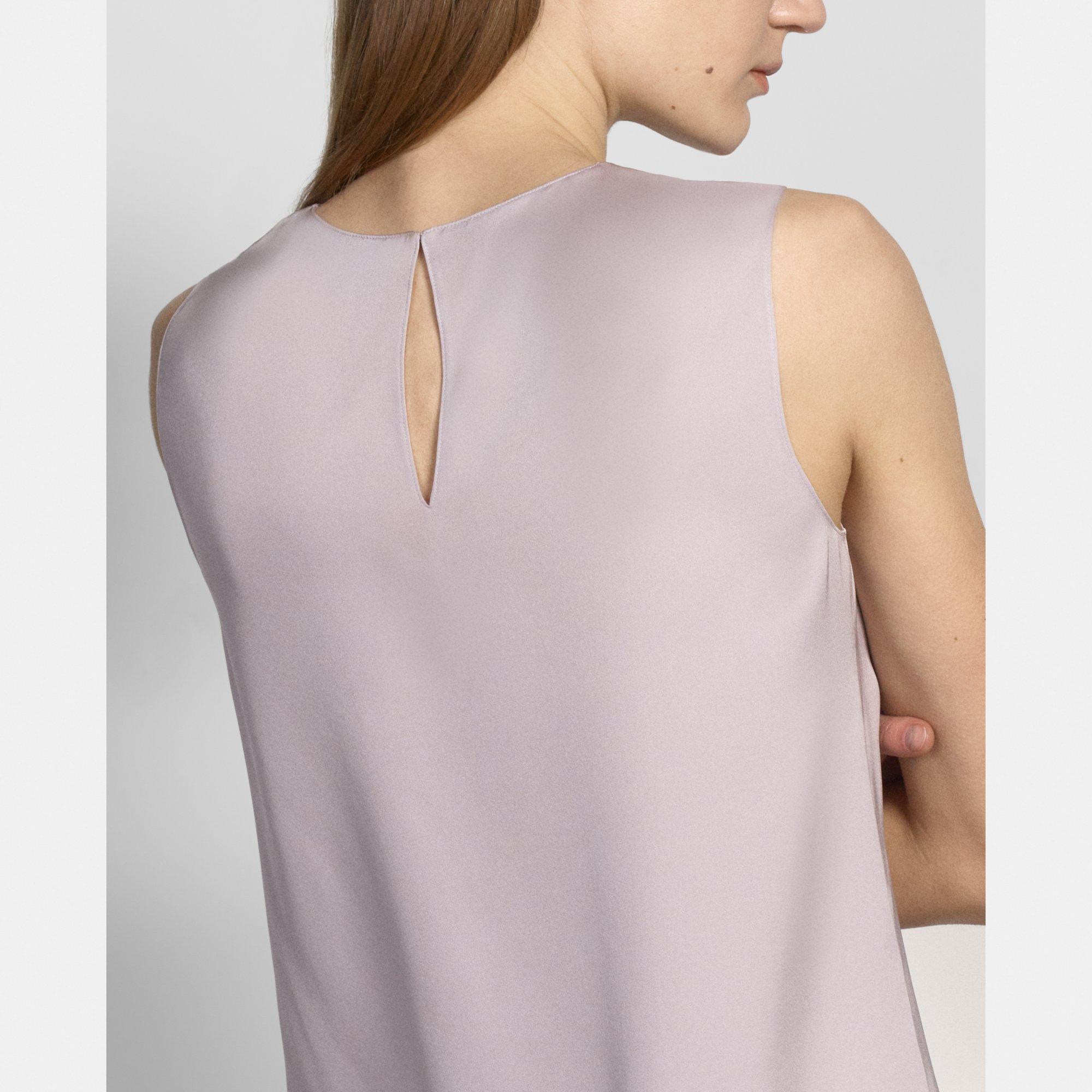 Shell Top in Silk Georgette
