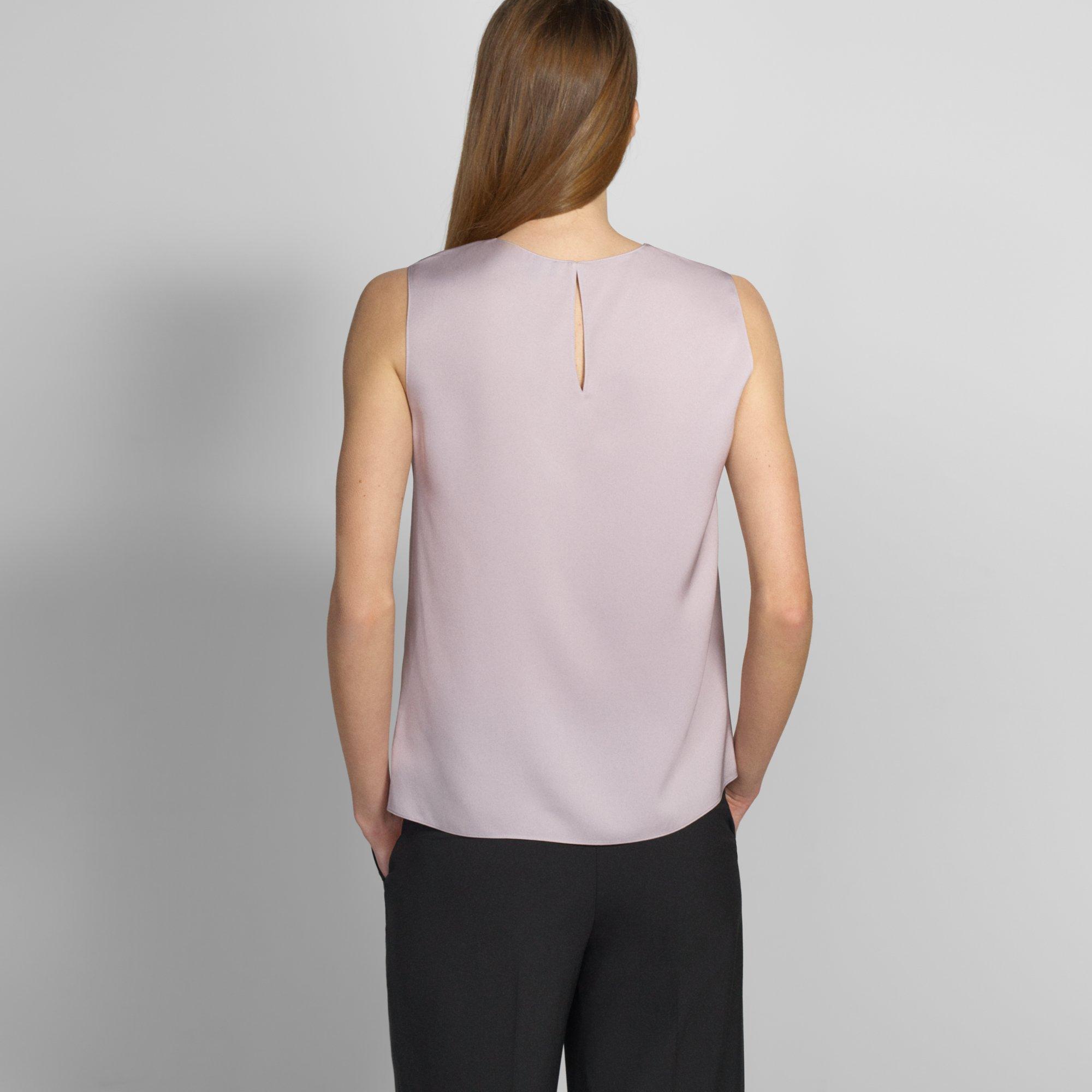 Shell Top in Silk Georgette
