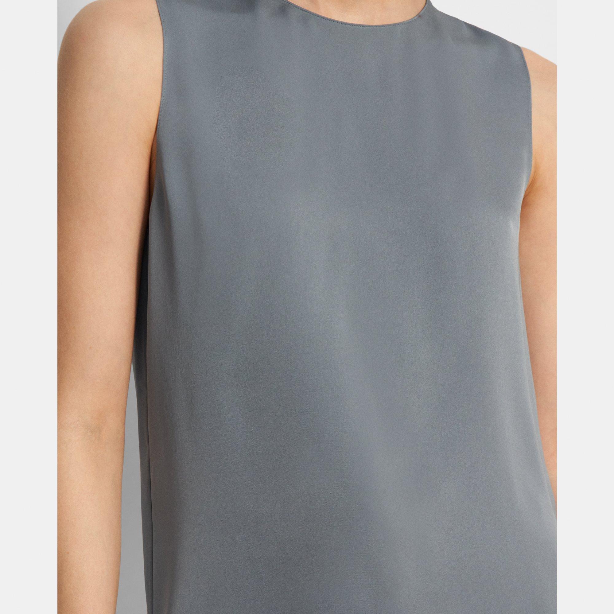 Shell Top in Silk Georgette