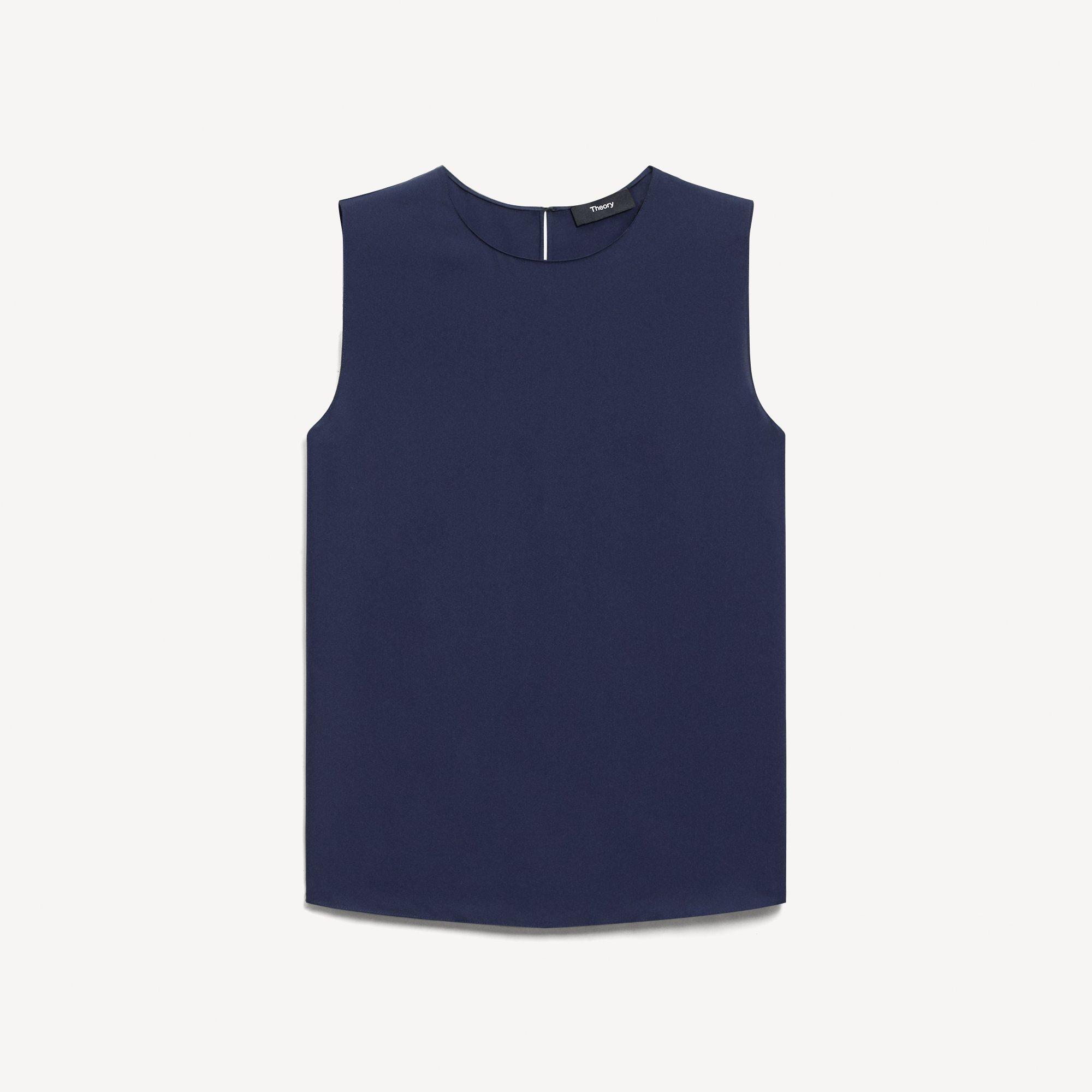 Shell Top in Silk Georgette