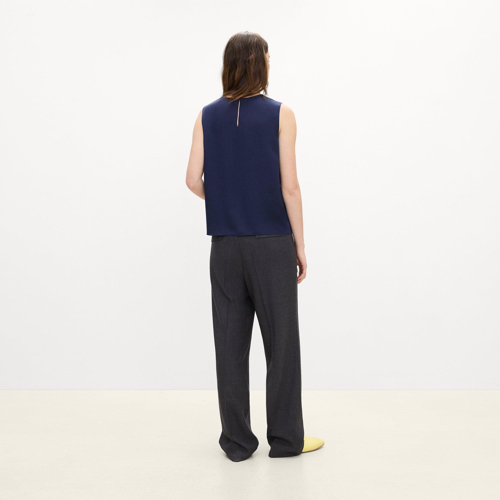 Shell Top in Silk Georgette