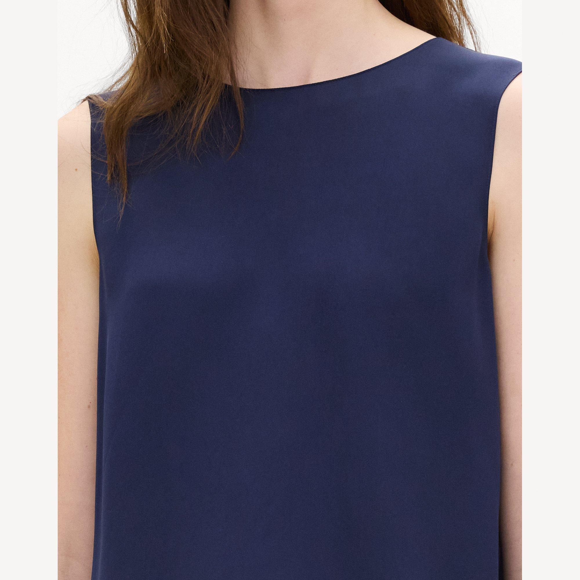 Shell Top in Silk Georgette