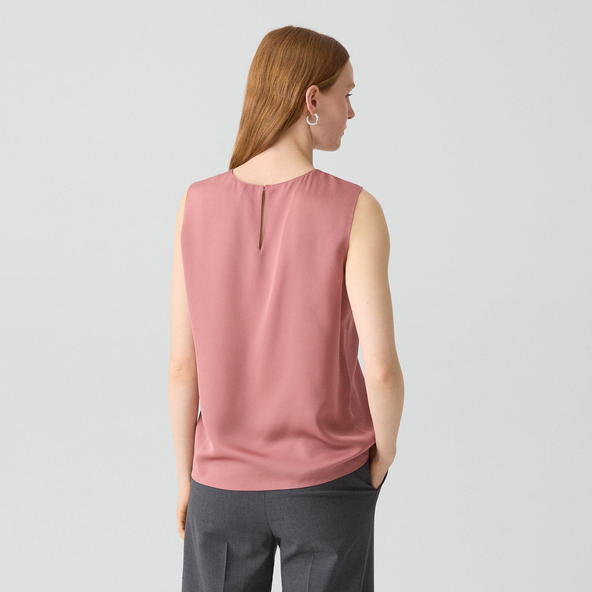 Shell Top in Silk Georgette