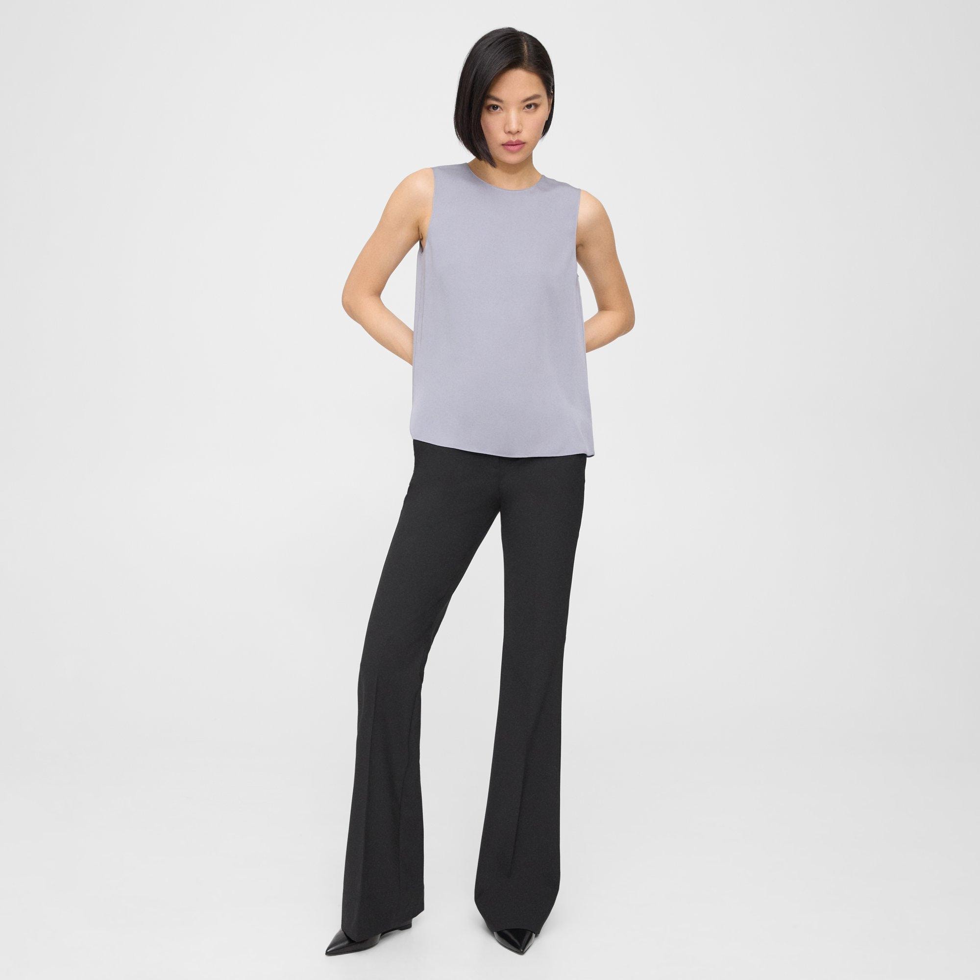 Shell Top in Silk Georgette