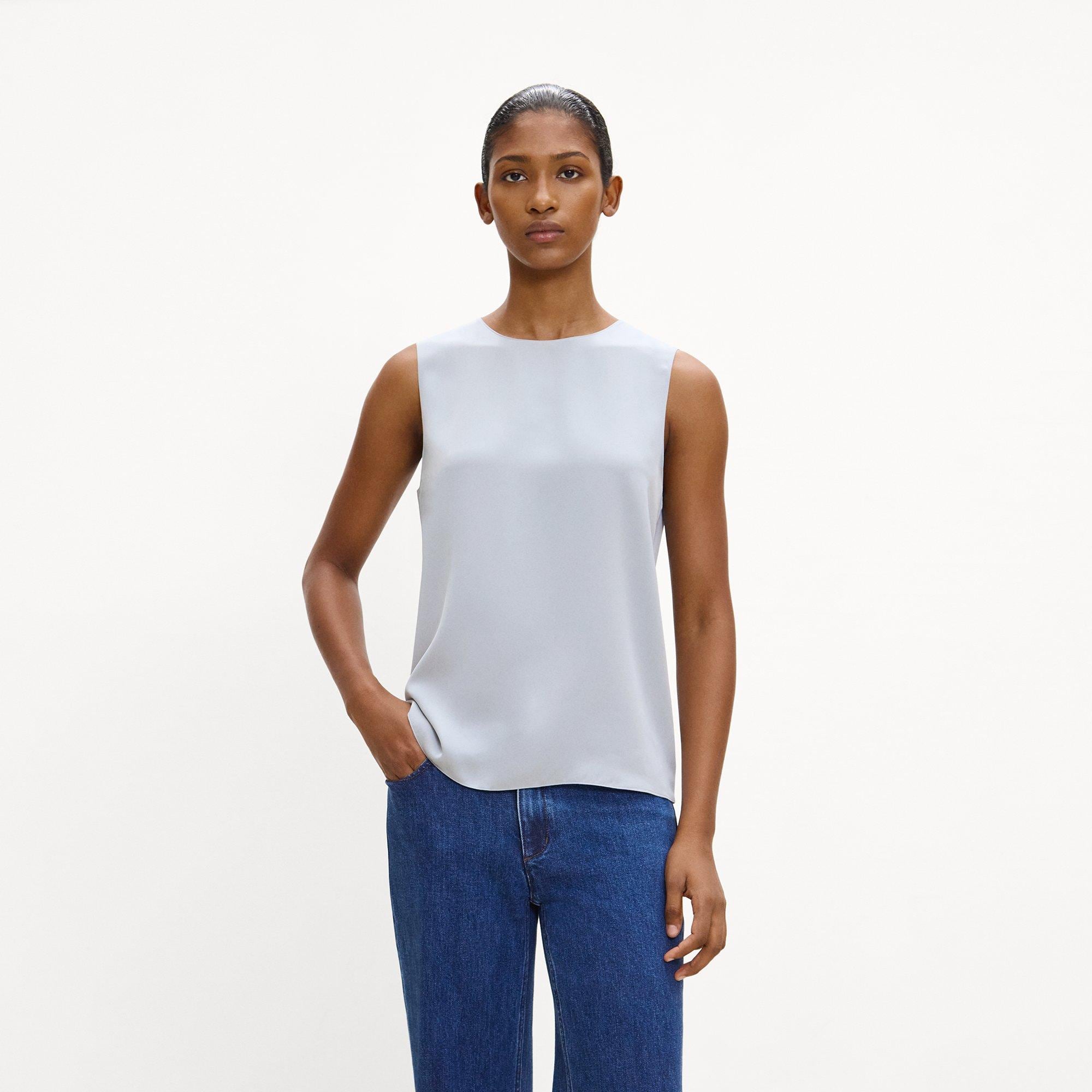 Top en georgette de soie