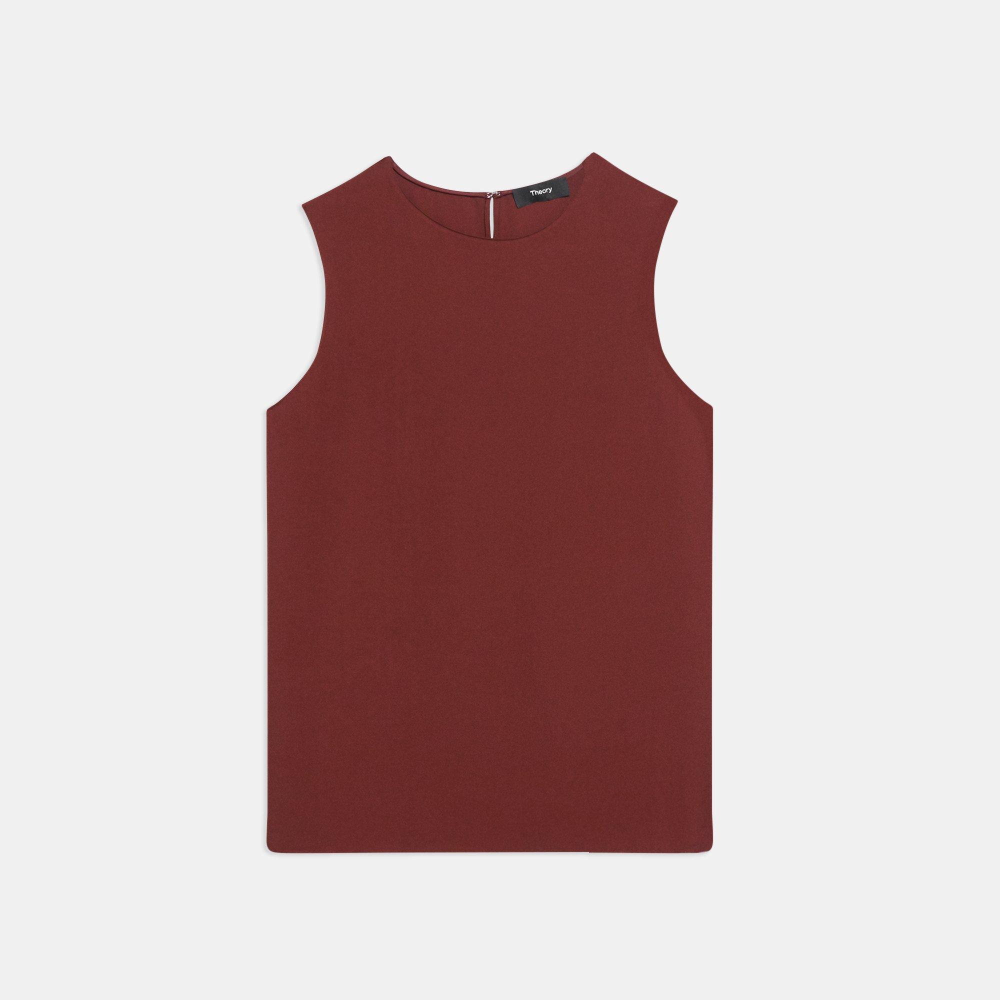 Shell Top in Silk Georgette
