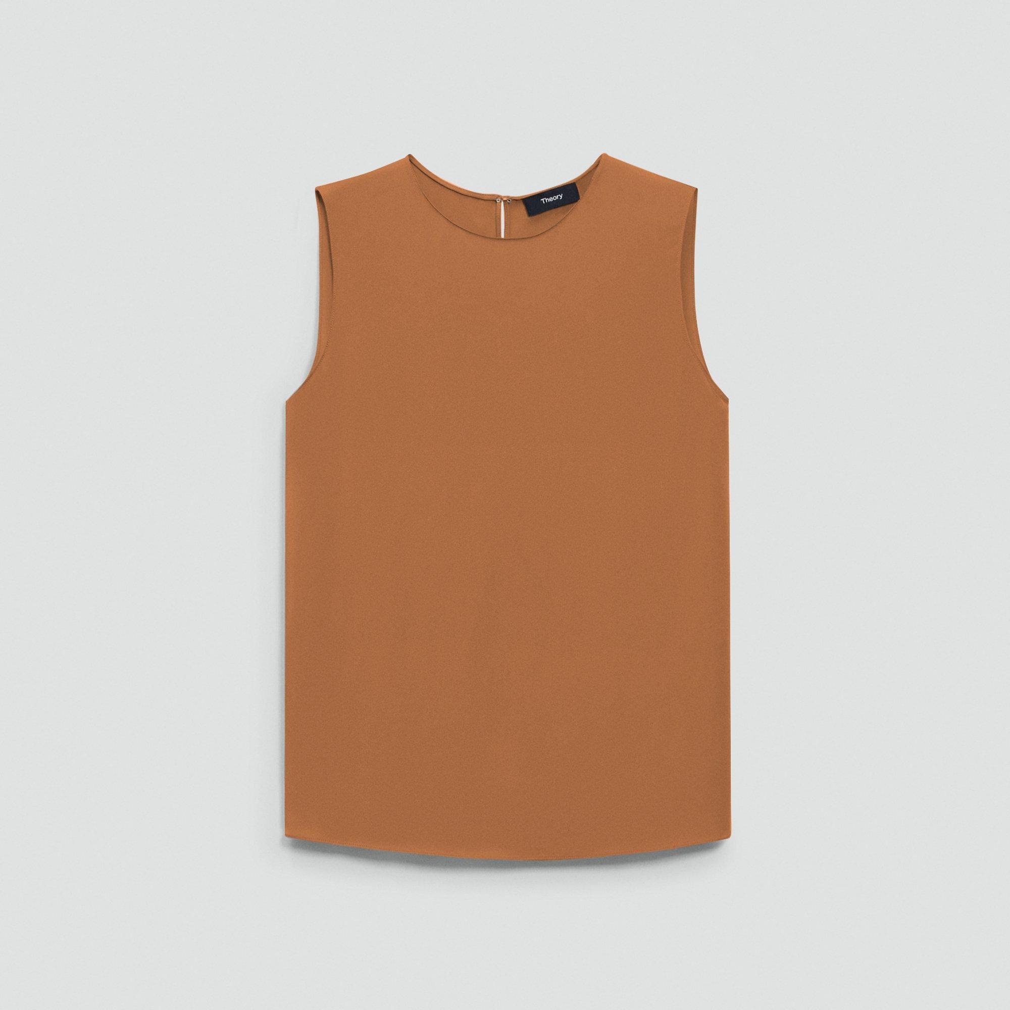 Shell Top in Silk Georgette