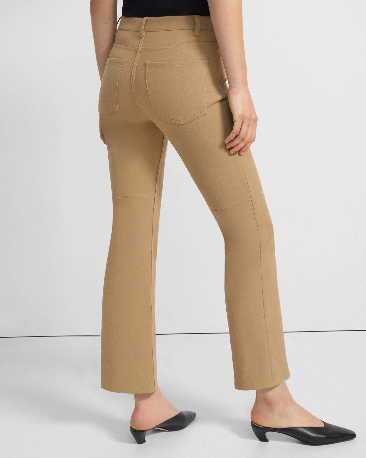 5-Pocket Flare Pant in Stretch Cotton