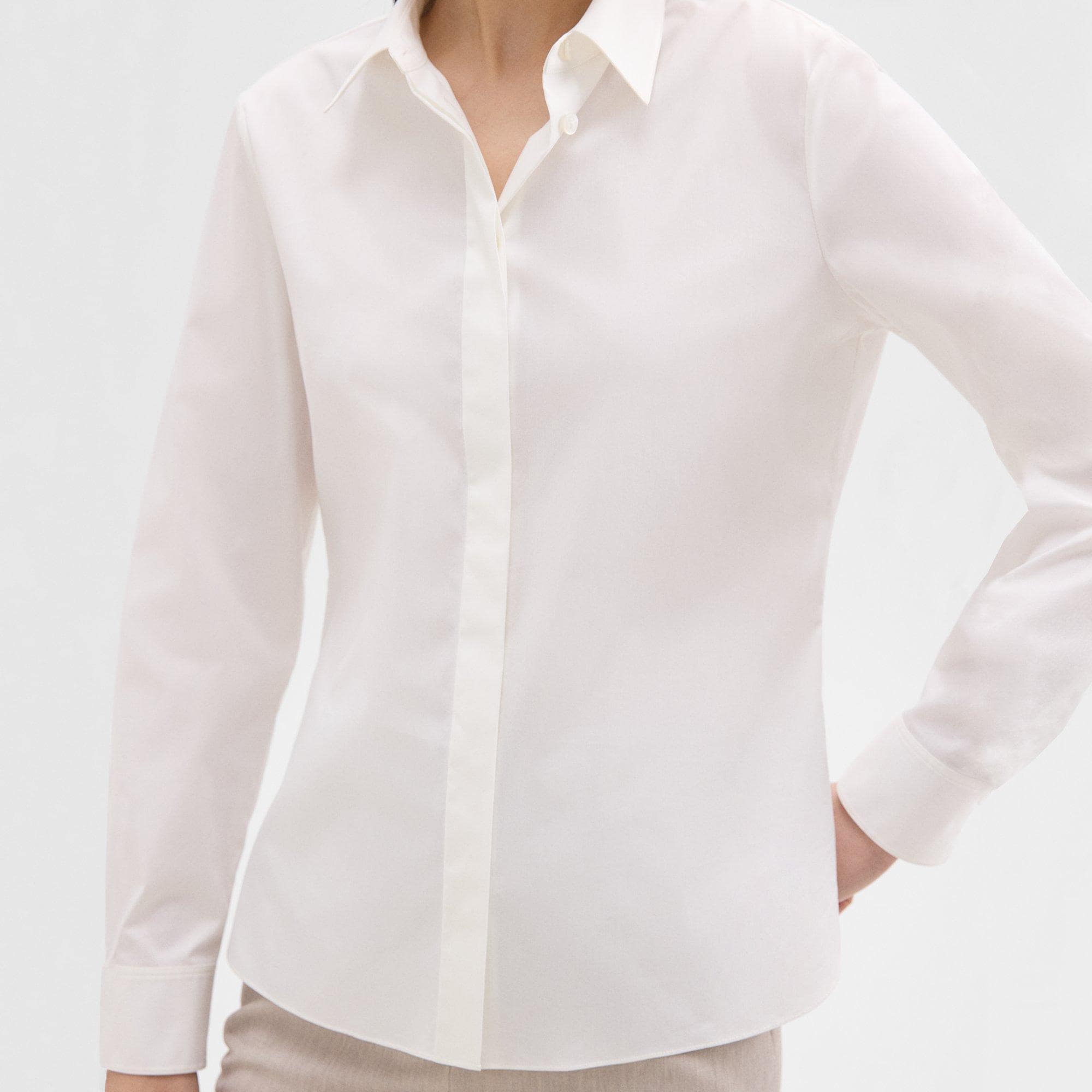Good Cotton Fitted Shirt | Theory