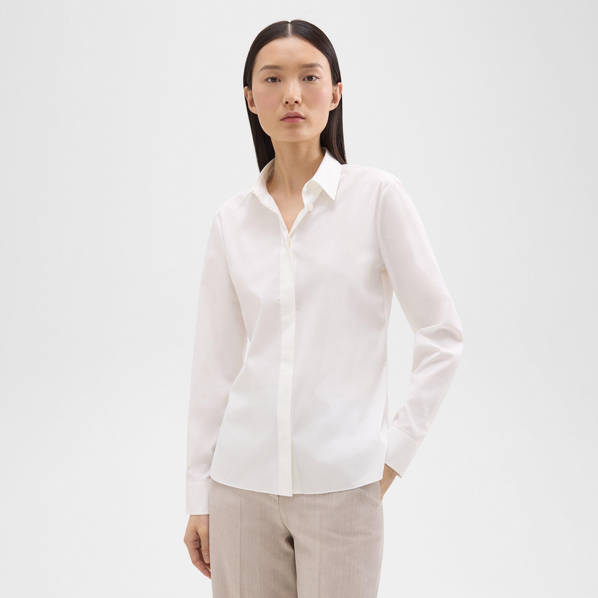 Theory Fitted Shirt in Good Cotton