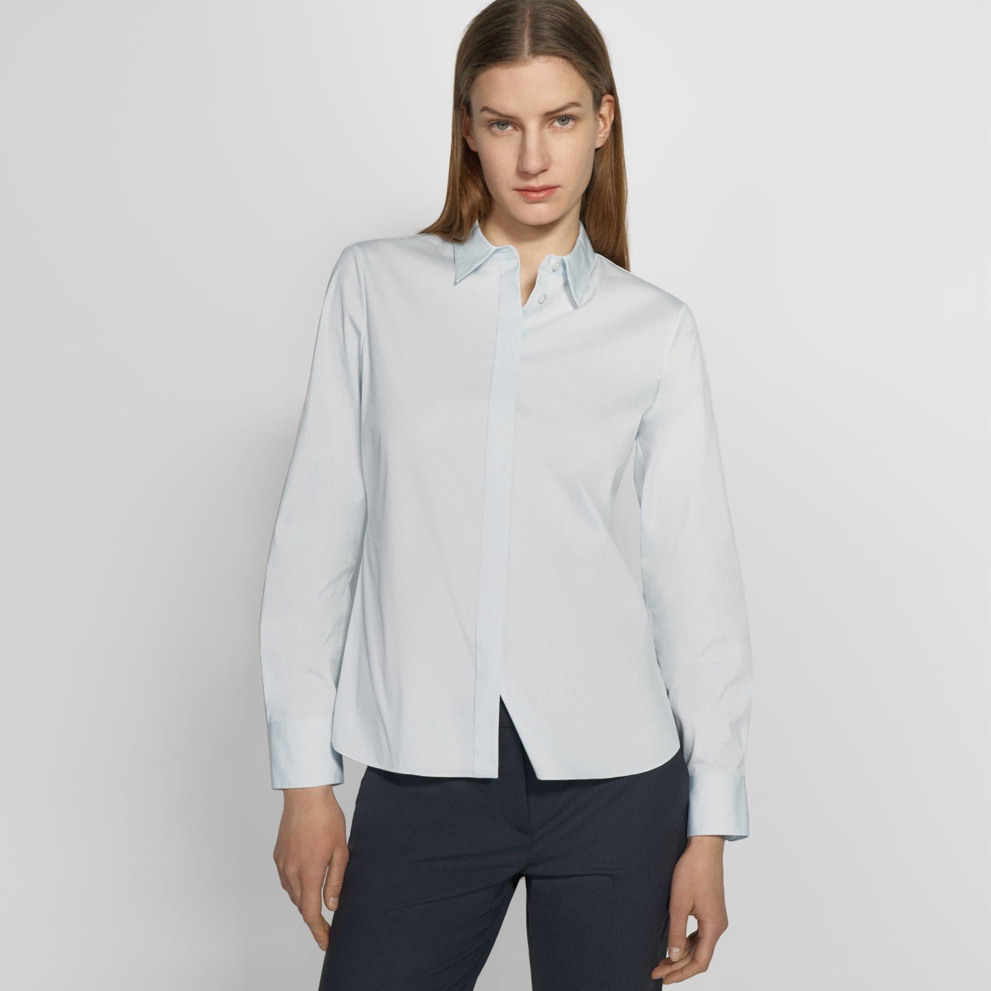 Theory Fitted Shirt in Good Cotton