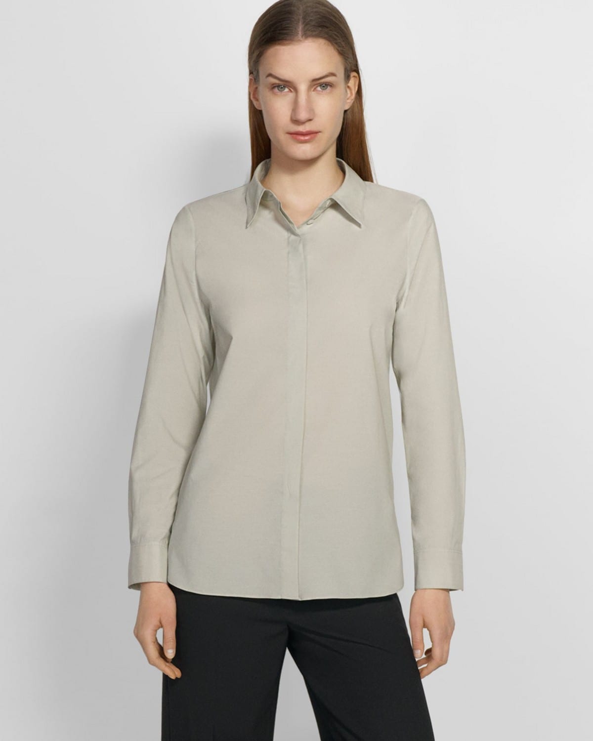 Straight Shirt in Cotton