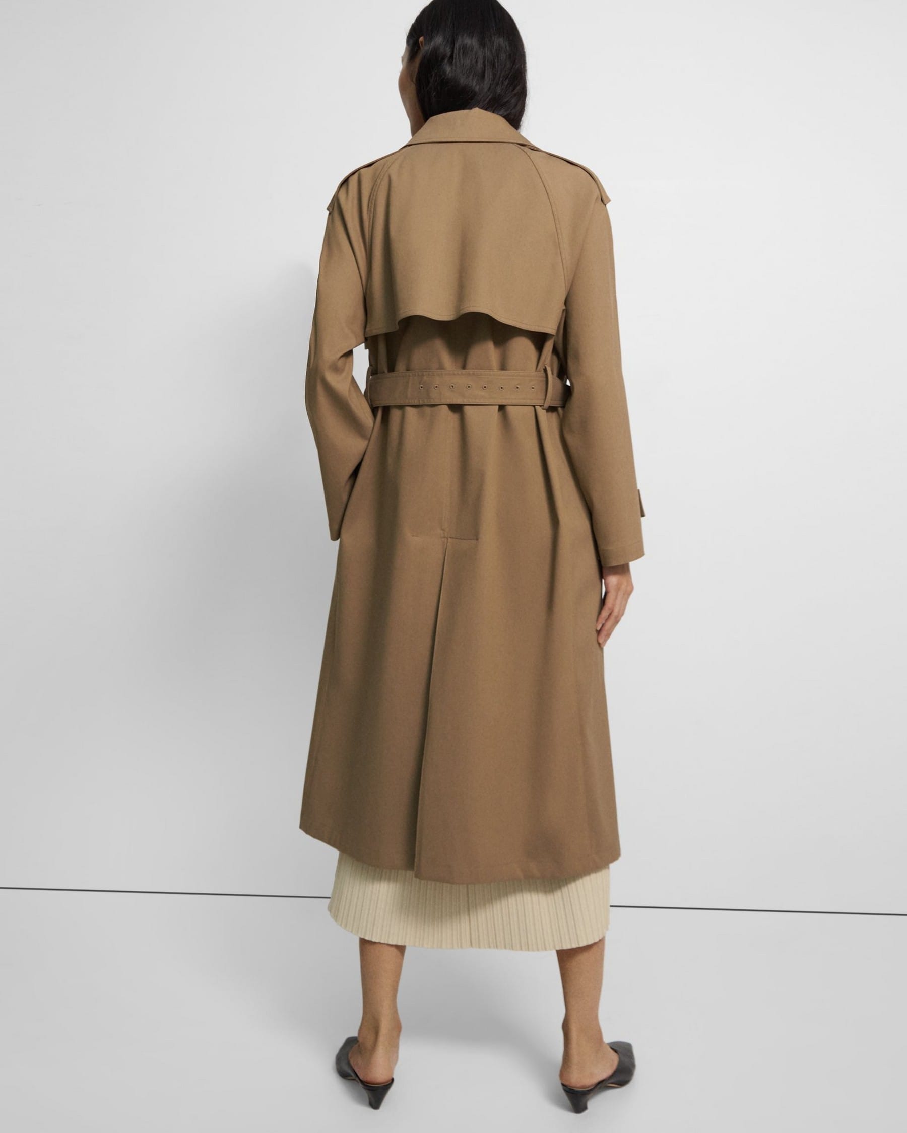 Breddegrad mentalitet frokost Technical Twill Belted Trench Coat | Theory