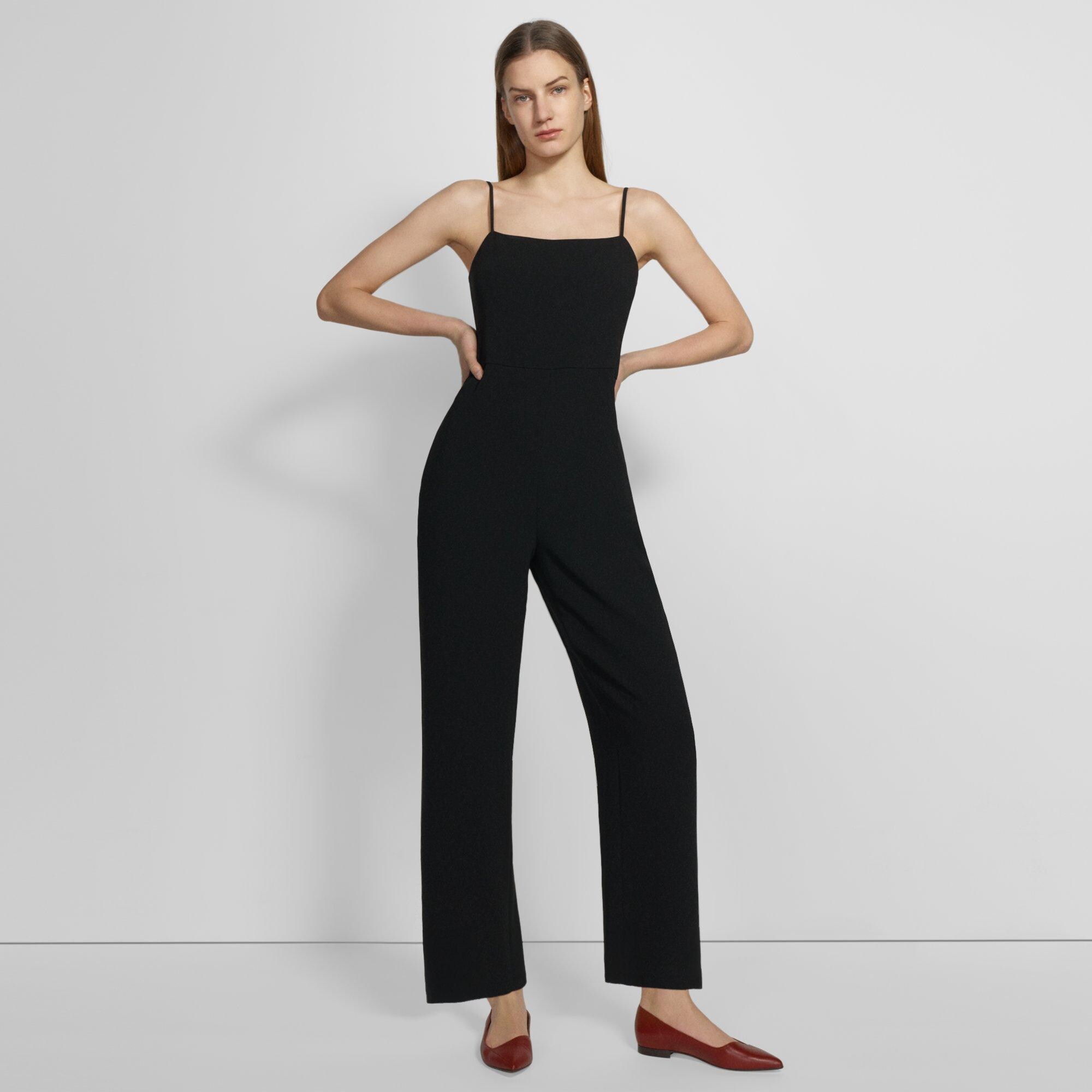 Burgerschap Grit Voorzieningen Admiral Crepe Cami Jumpsuit | Theory