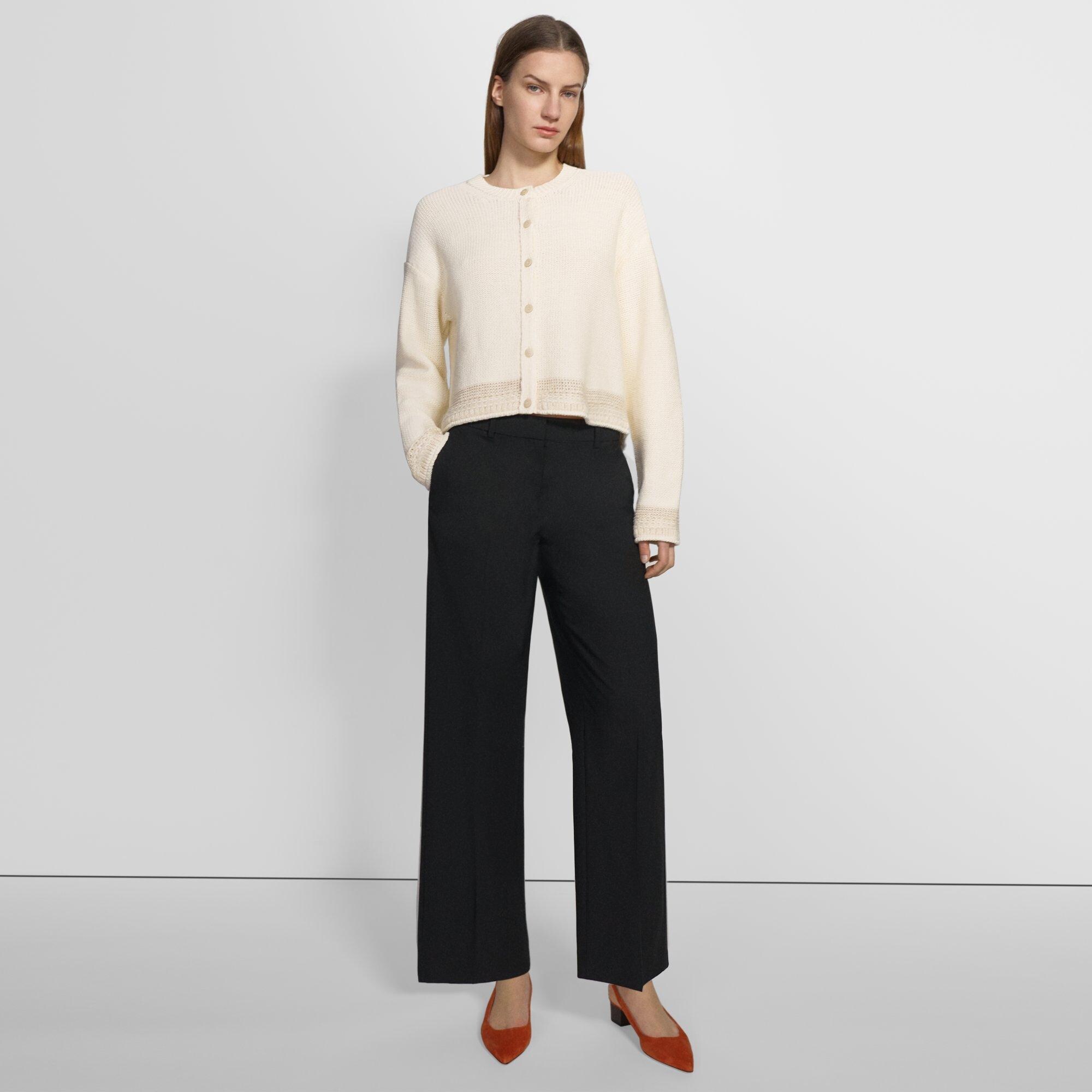 Relaxed Cardigan in Cotton Chainette