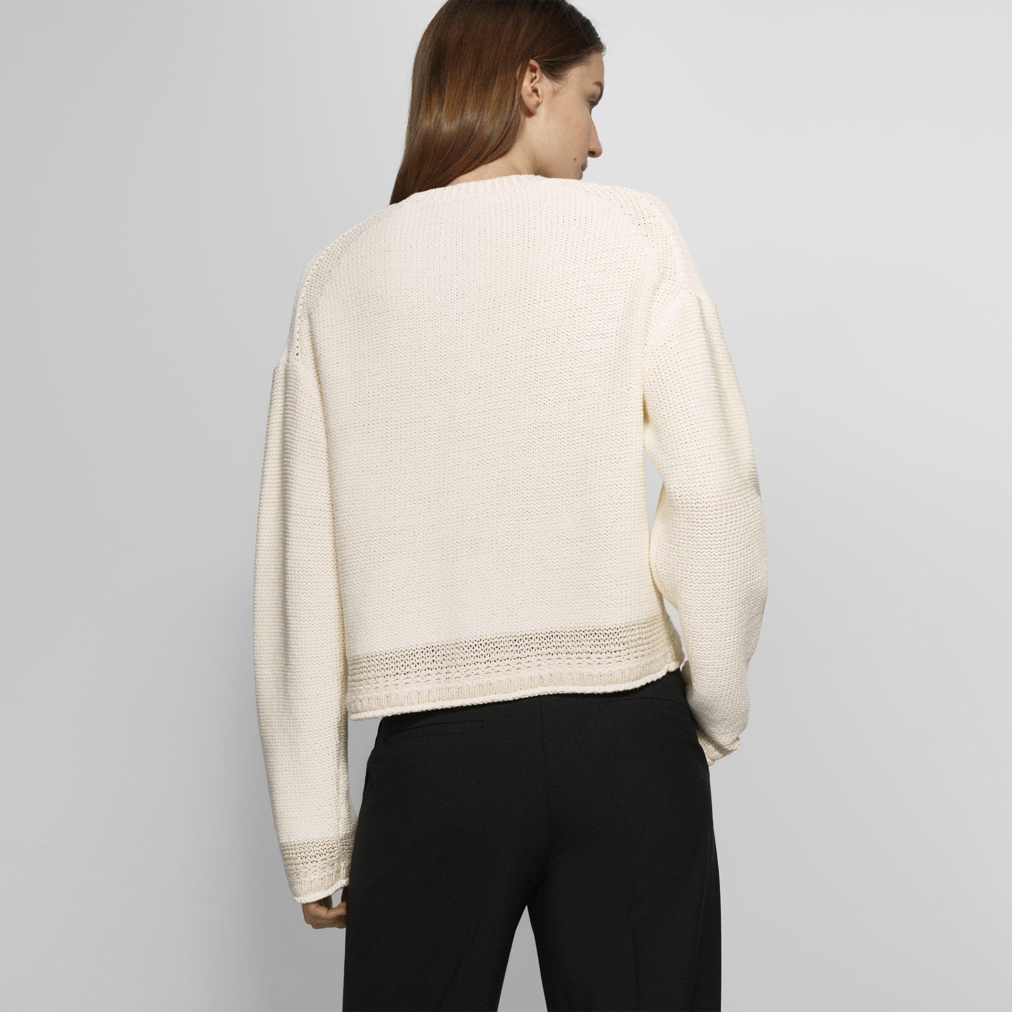 Relaxed Cardigan in Cotton Chainette