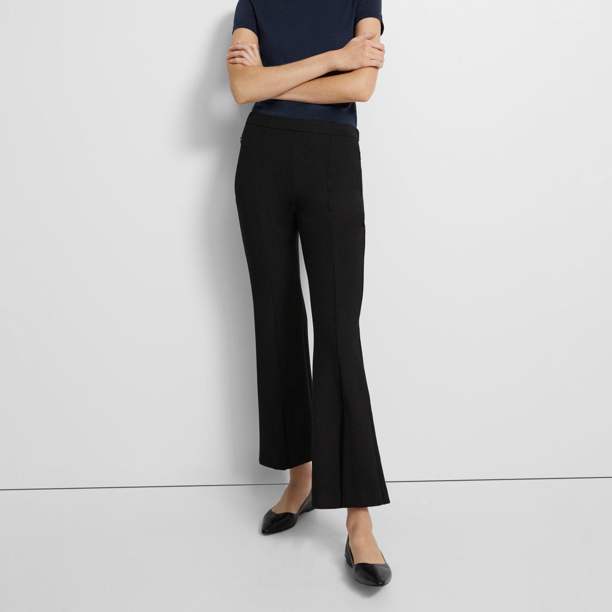 Slit Demitria Pant in Double-Knit Jersey