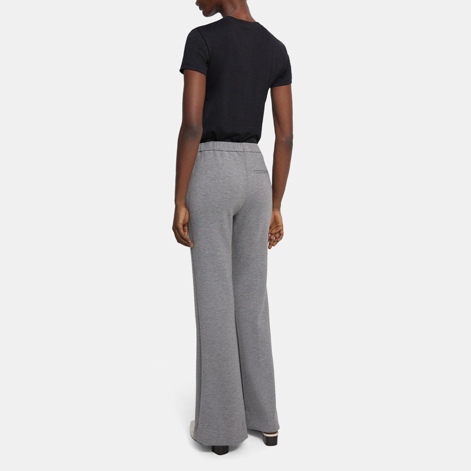 Slit Demitria Pant in Double-Knit Jersey