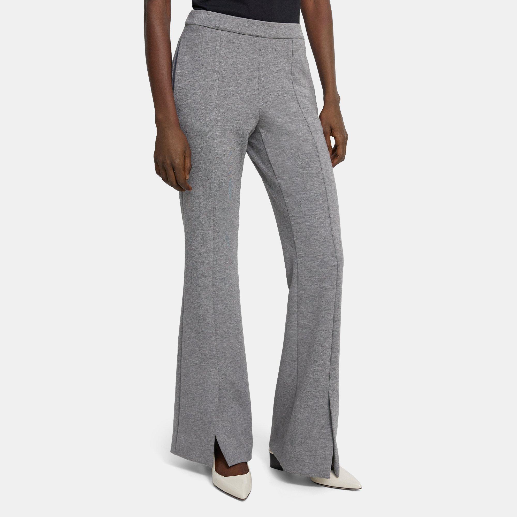 Slit Demitria Pant in Double-Knit Jersey