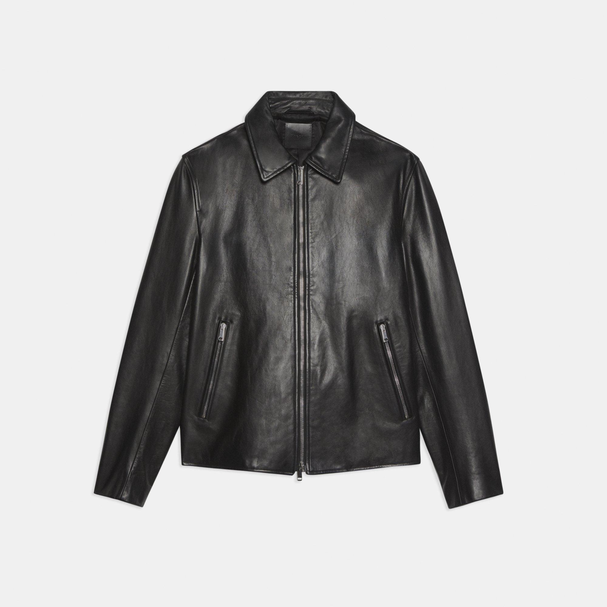 Leather Wynmore Moto Jacket | Theory