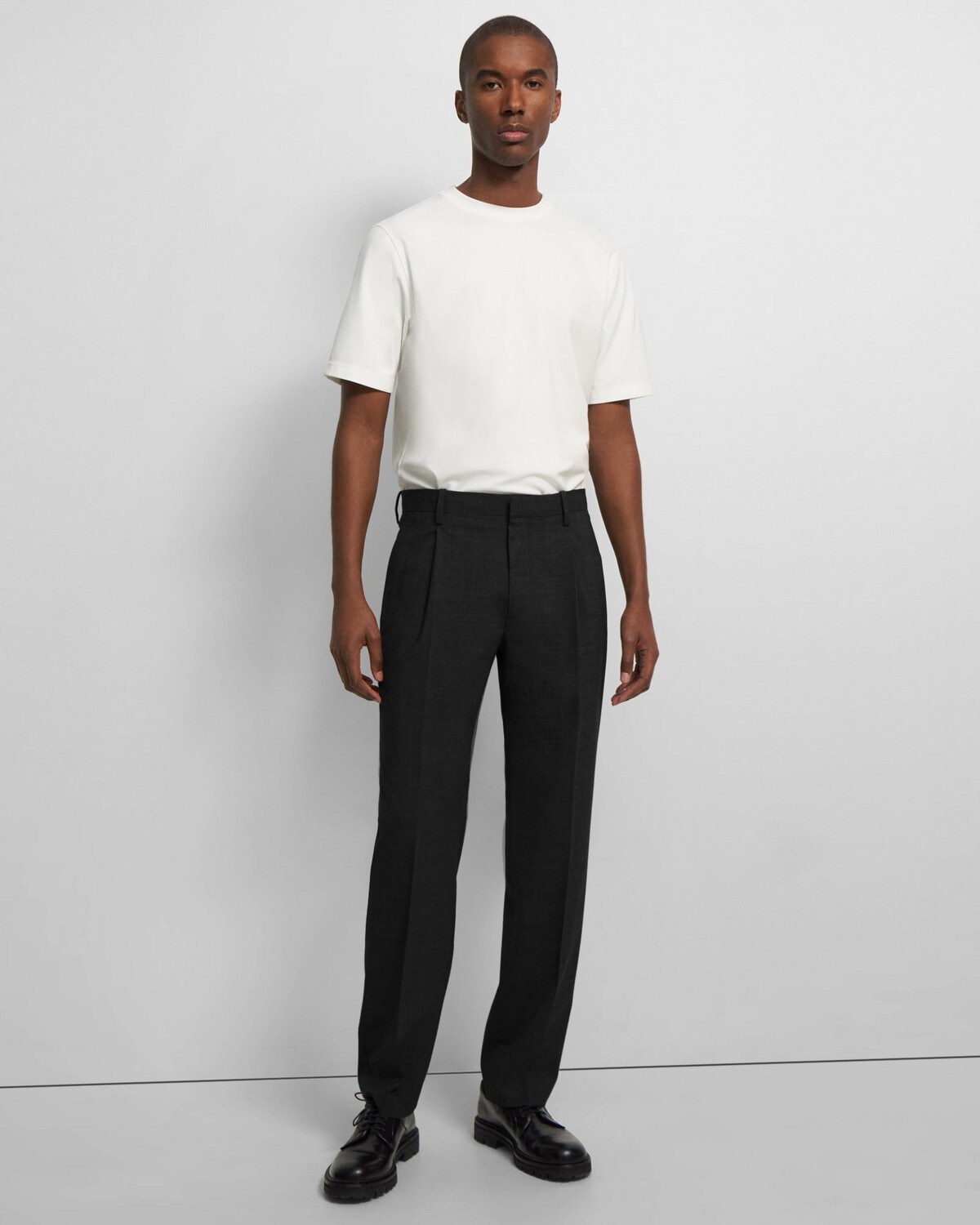 Baxter Pleated Pant in Stretch Wool