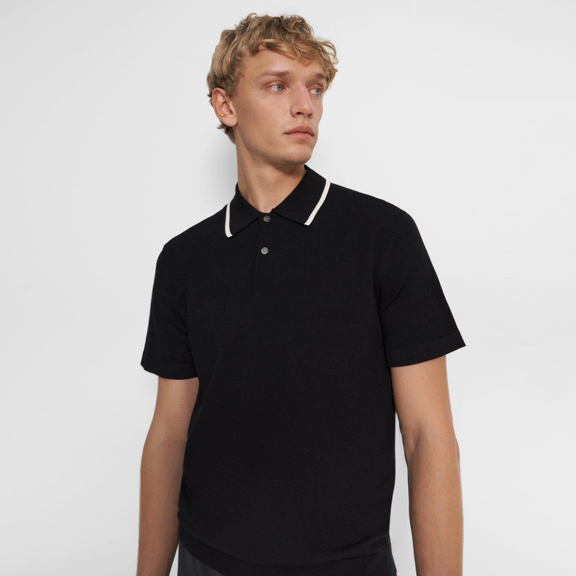 Theory Goris Polo Shirt in Fine Bilen