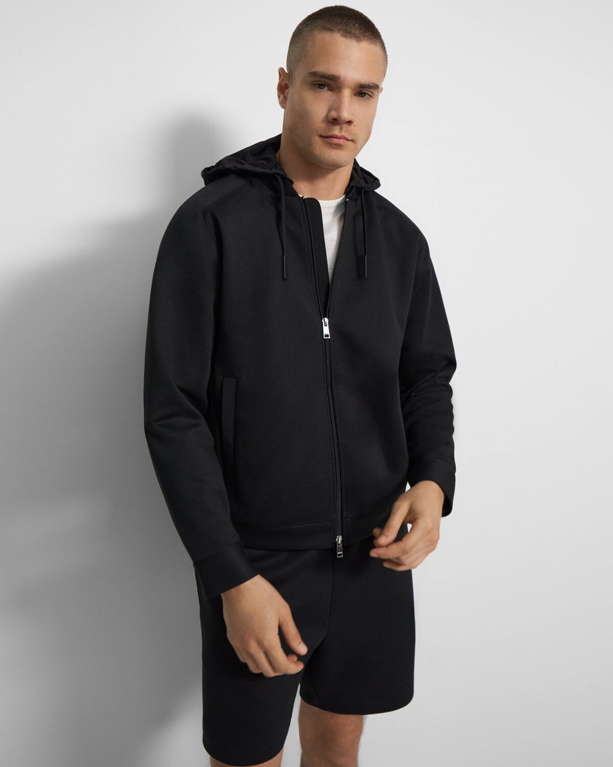 Bray Zip Hoodie in Connect Jersey