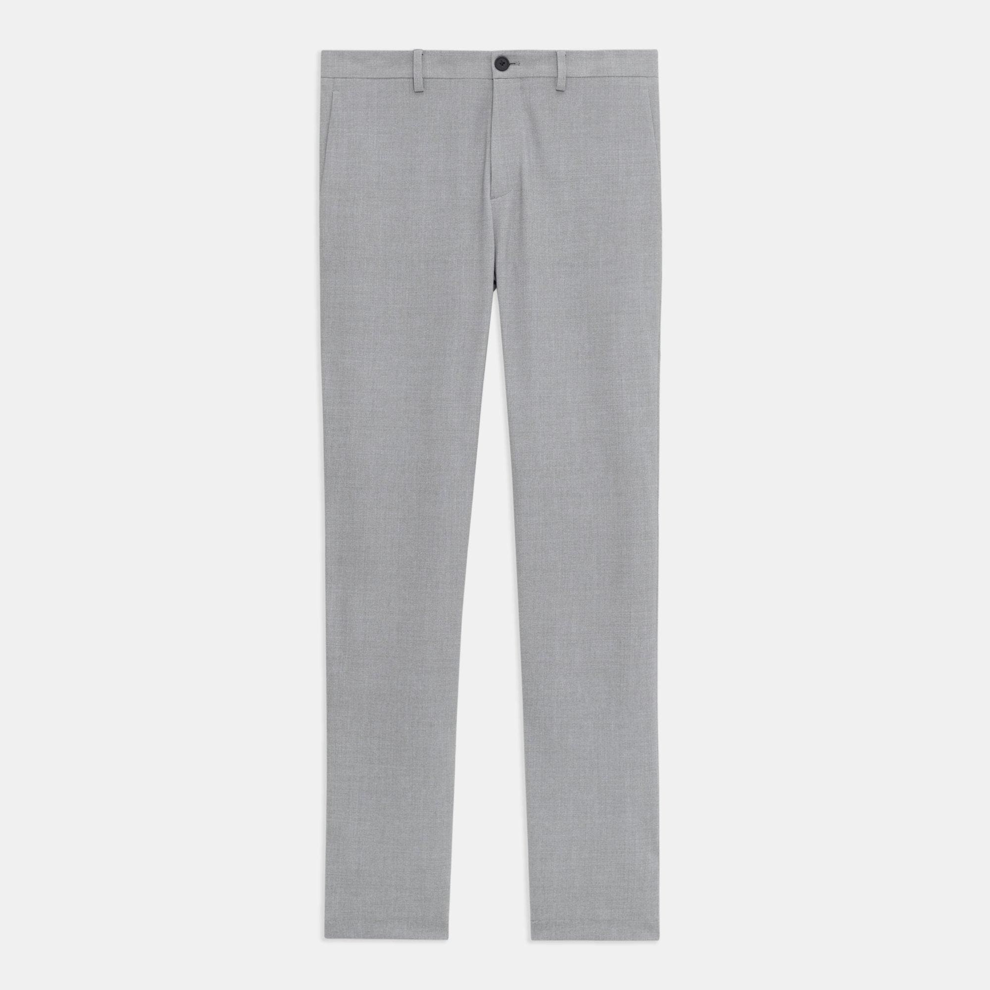 Ichi Cropped Wide Ponte Pant, charcoal heather - Bergstrom Originals