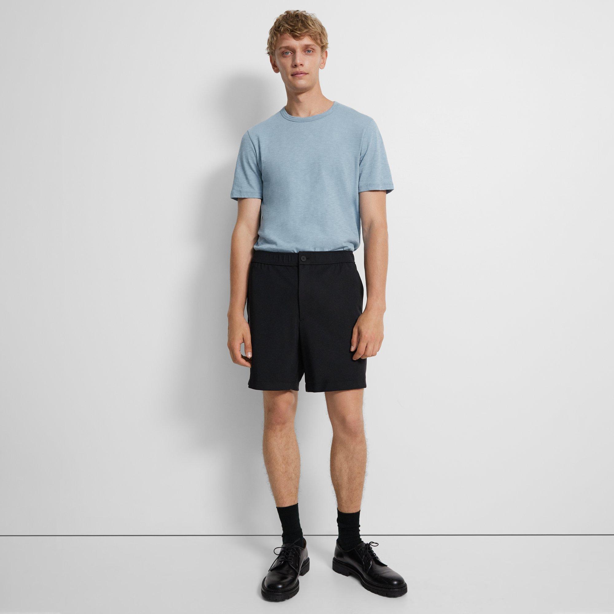 Theory Curtis Drawstring Short in Precision Ponte