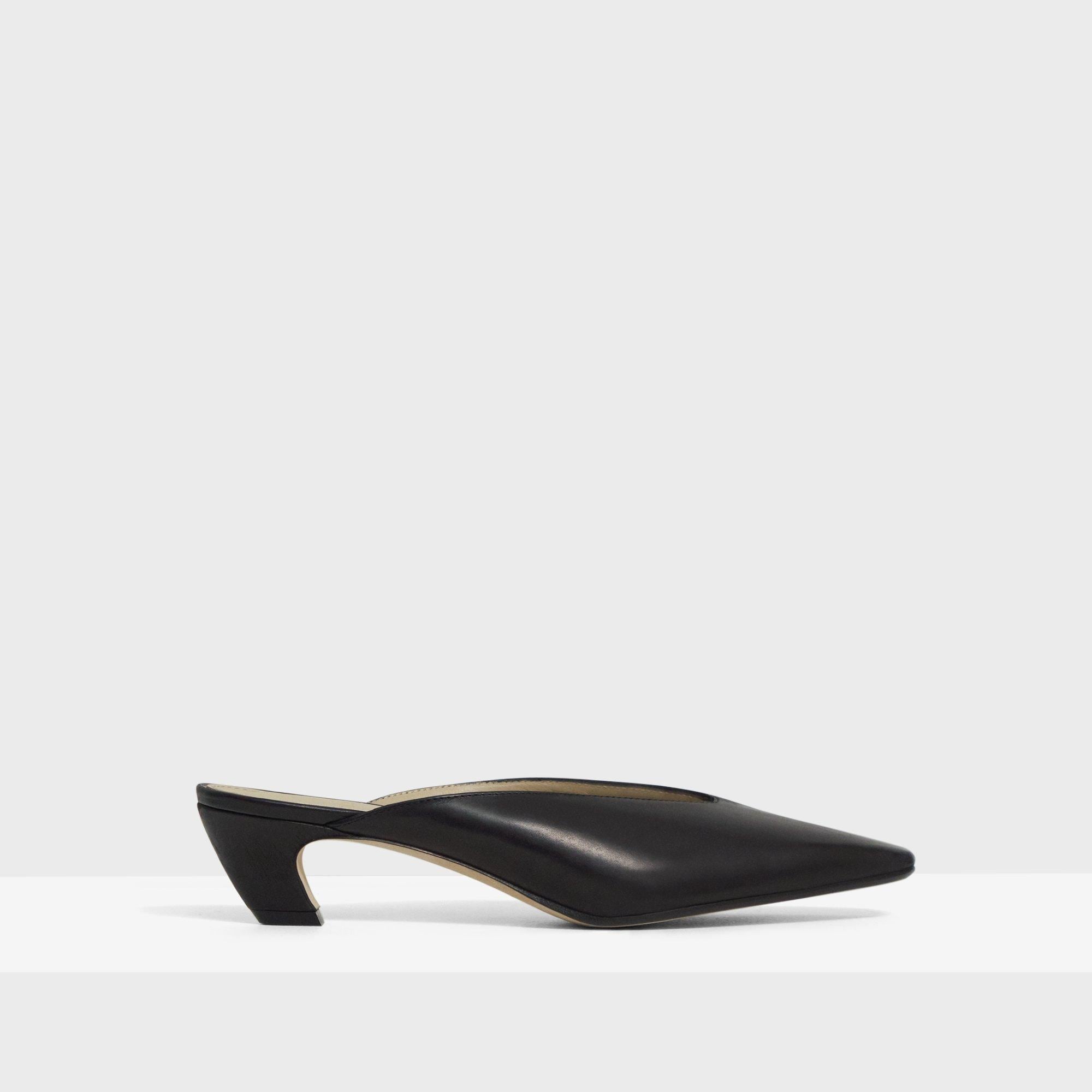Soft Square Toe Mule in Leather