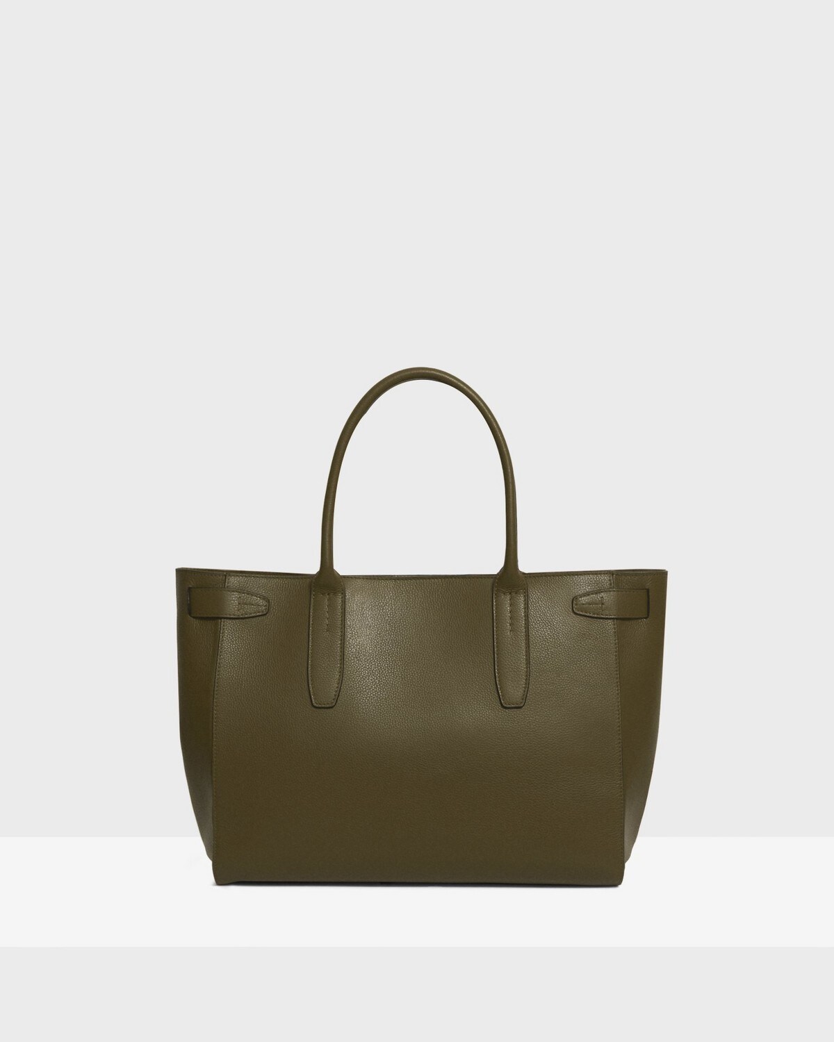 Pleated Carryall in Leather
