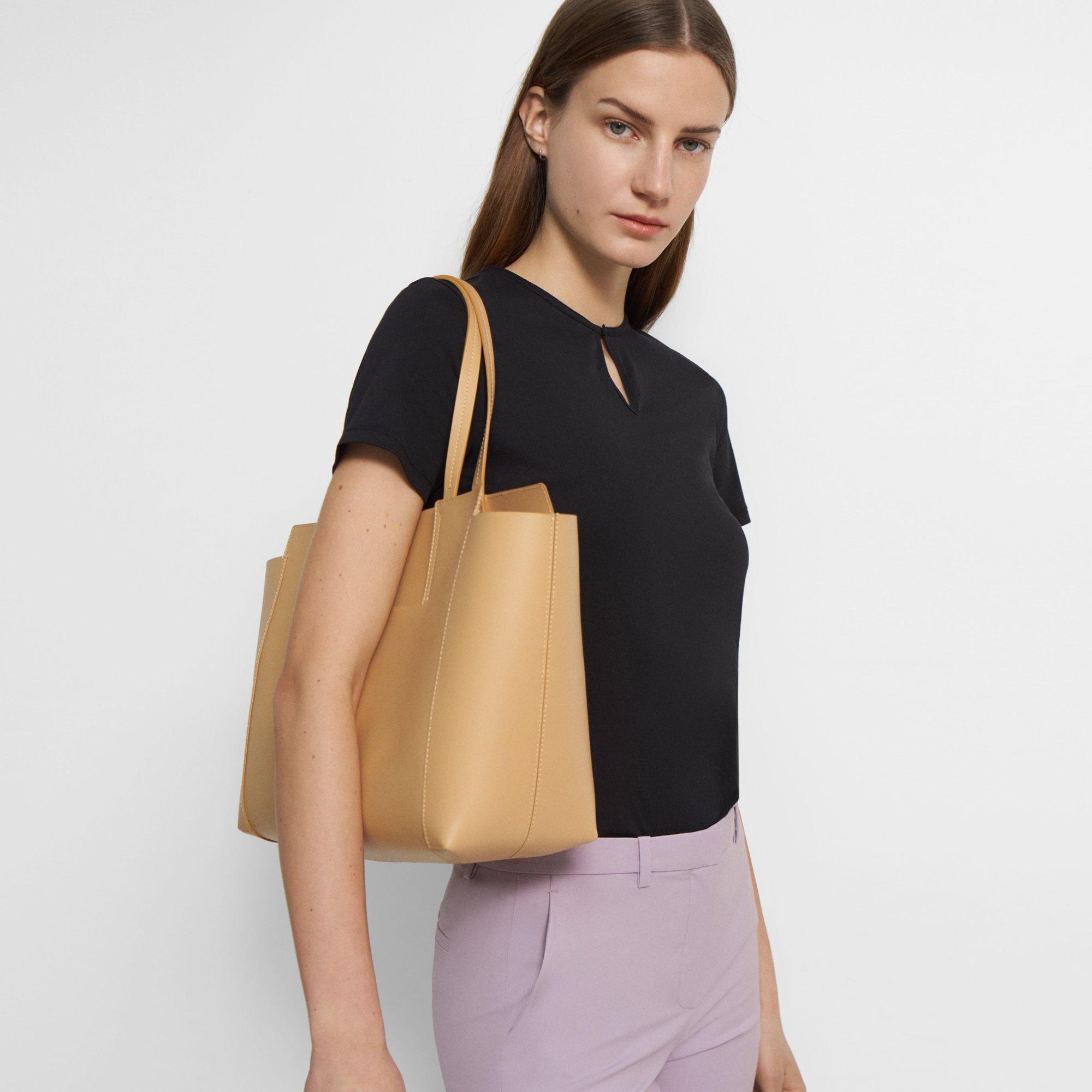 Everyday Tote Bag, Leather Tote - Fawn